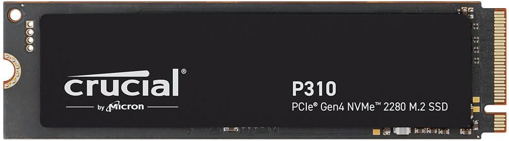 Crucial P310 1TB 2280 PCIe Gen4 3D NAND NVMe M.2 SSD – Up to 7,100 MB/s – Shift up to Gen4, with Acronis Offer, Internal Solid State Drive (PC) – CT1000P310SSD801
