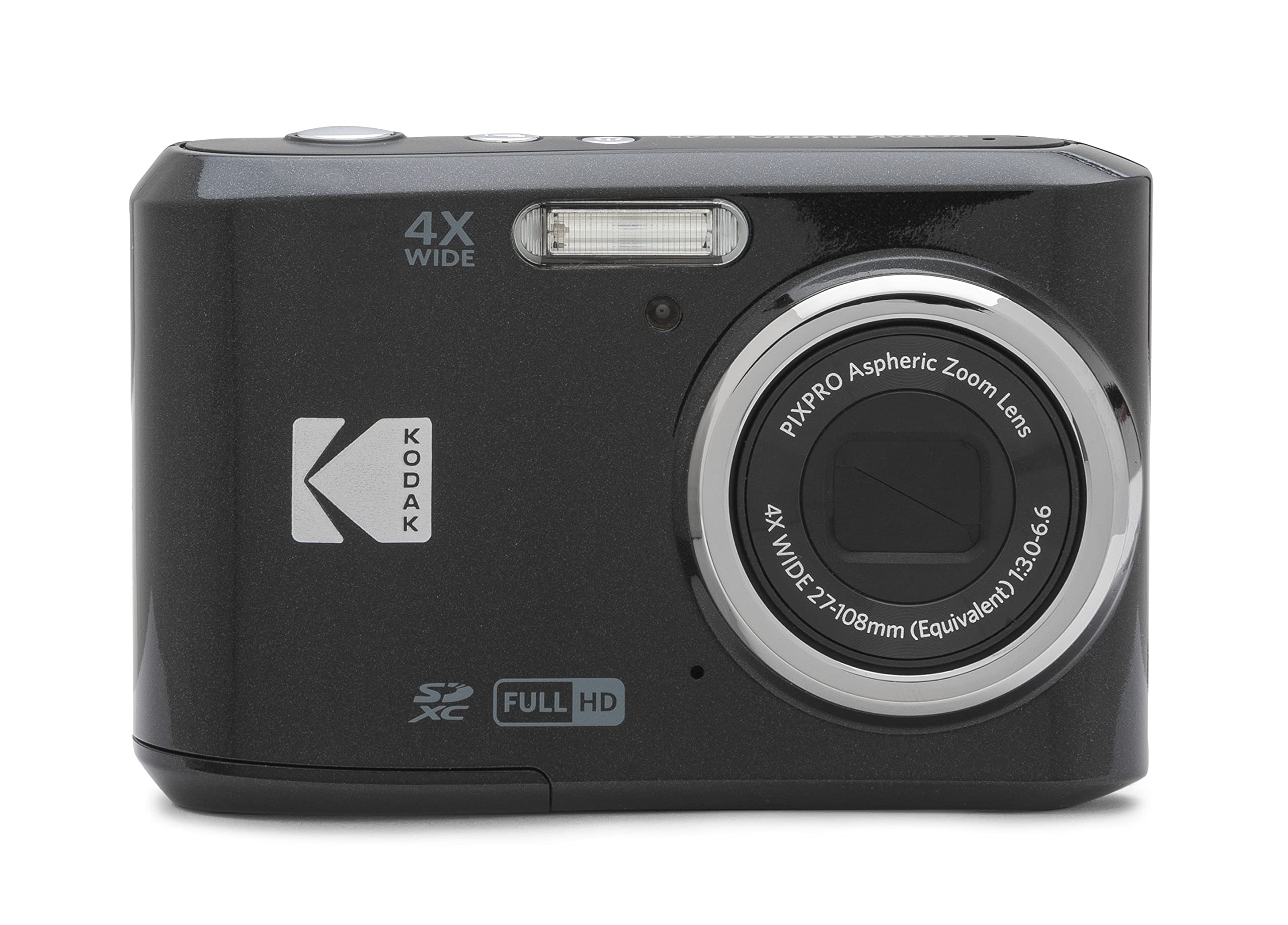 KODAK PIXPRO Friendly Zoom FZ45-BK 16MP Digital Camera with 4X Optical Zoom 27mm Wide Angle and 2.7" LCD Screen (Black)