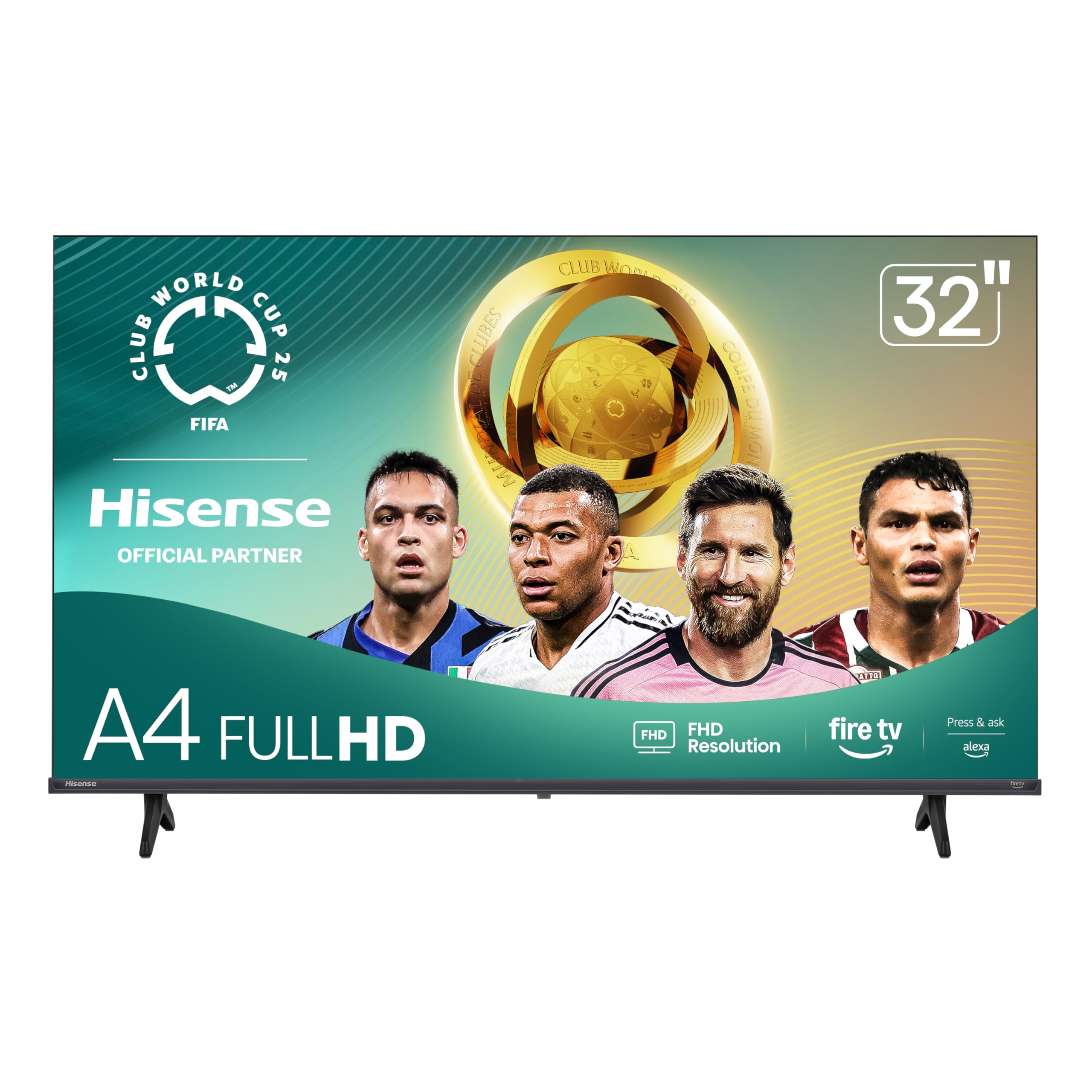 Hisense 32-Inch Class A4 Series FHD 1080p Smart Fire TV (32A4NF, 2025 Model) - DTS Virtual: X, Slim Bezel Design, Alexa Built in
