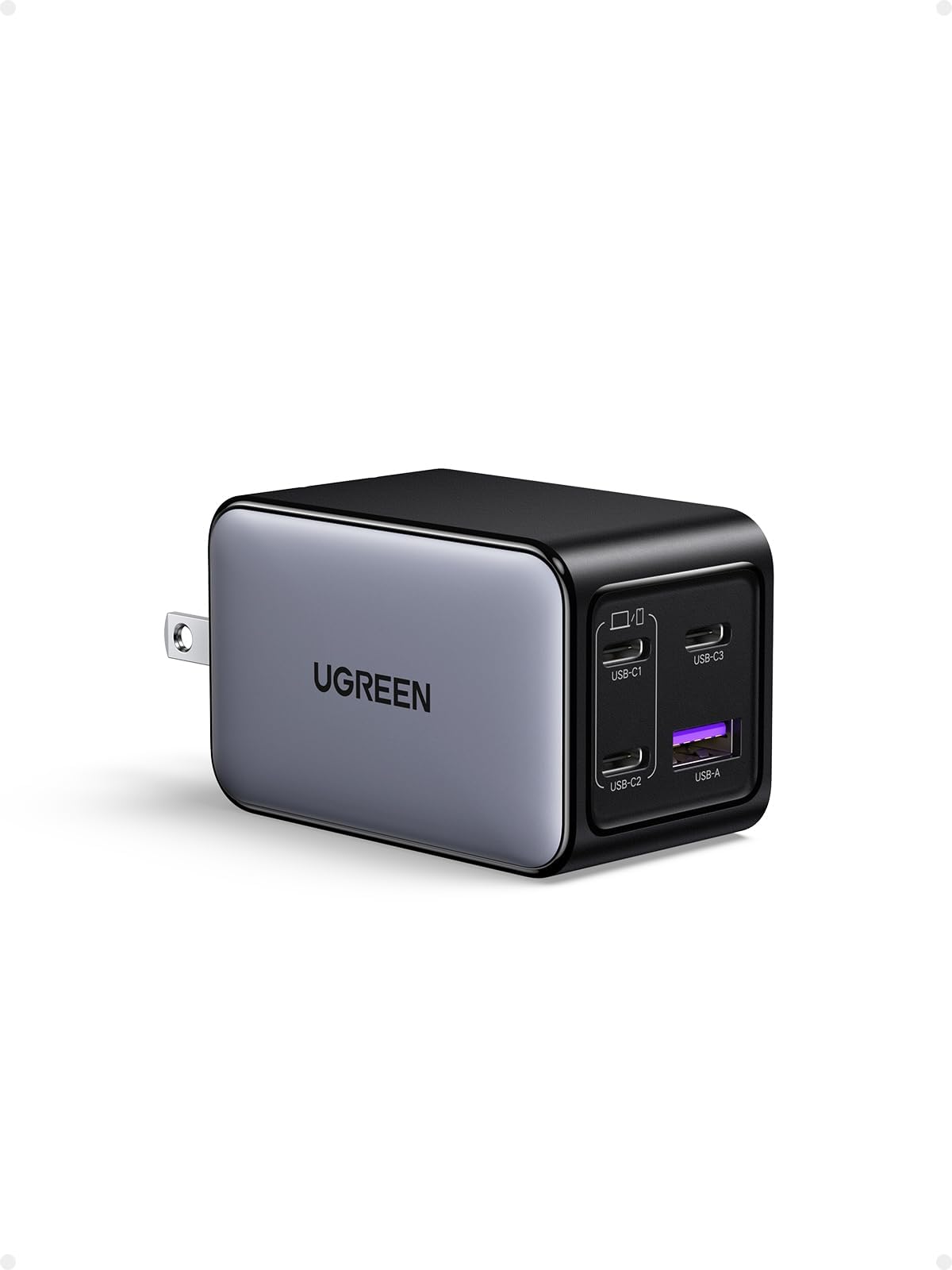 UGREEN 65W USB C Charger Block - Nexode 4-Port GaN Charger Type C, Fast Charging for MacBook Pro/Air, iPhone, iPad Pro, Galaxy S24/S23, Pixel 8, Steam Deck
