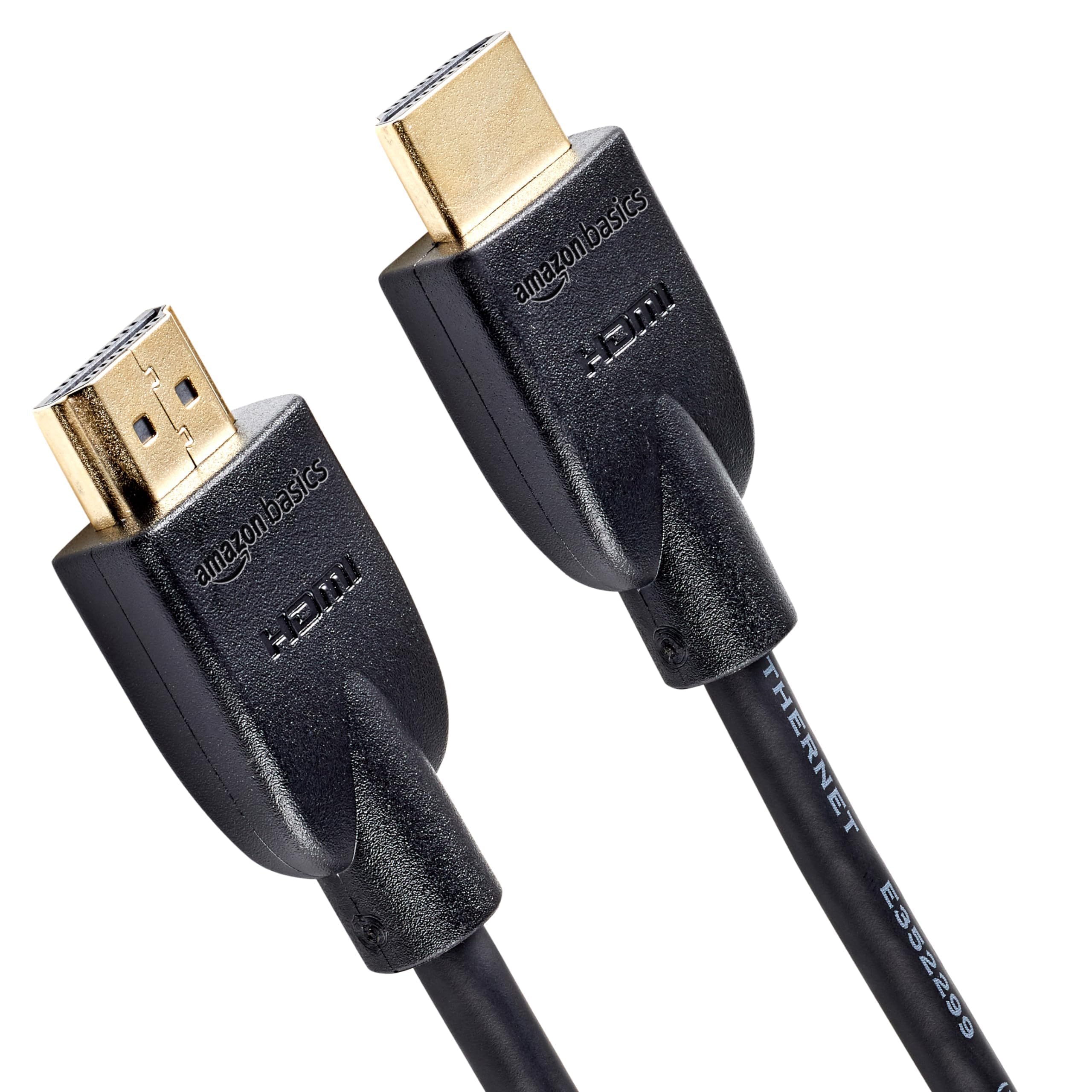 Amazon Basics HDMI Cable, 3ft, 4K@60Hz, High-Speed 4K HDMI 2.0 Cord (18Gbps), 2160p, 48 bit, Compatible with TV/PS5/Xbox/Roku, Black
