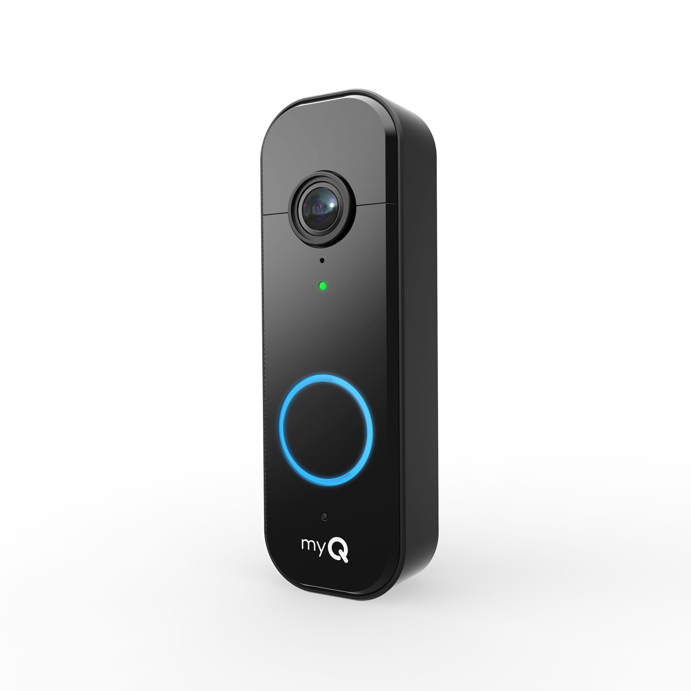 CHAMBERLAIN myQ Video Doorbell | 2K Camera, Battery/Wired, Color Night Vision, Live View with 2-Way Talk, Motion Detection & Real-Time Alerts, 150 Deg Wide View, Black