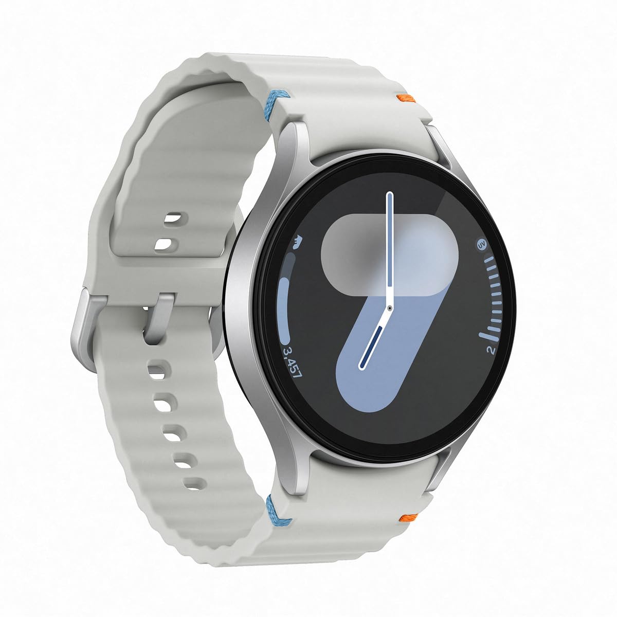 SAMSUNG Galaxy Watch 7 (44mm) AI Smartwatch w/ 1.5" AMOLED, Wear OS 5, Wi-Fi, Bluetooth, Heart Rate, Sleep Apnea & GPS Fitness Tracker, International Model L310 (w/Fast Charger, Silver)