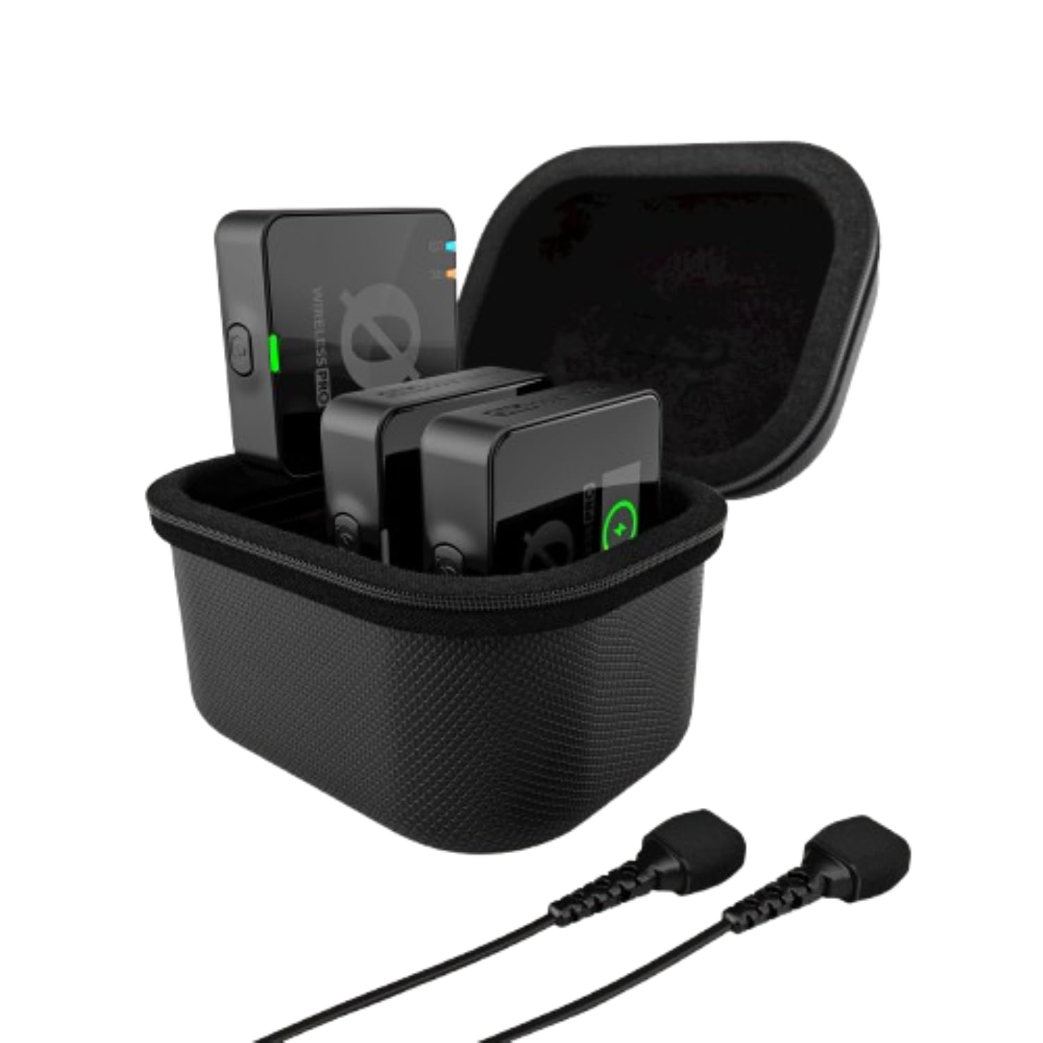 RODE Wireless PRO Compact Wireless Microphone System with Timecode, 32-bit Float On-board Recording, 2 Lavalier Microphones and Smart Charge Case for Filmmaking and Content Creation
