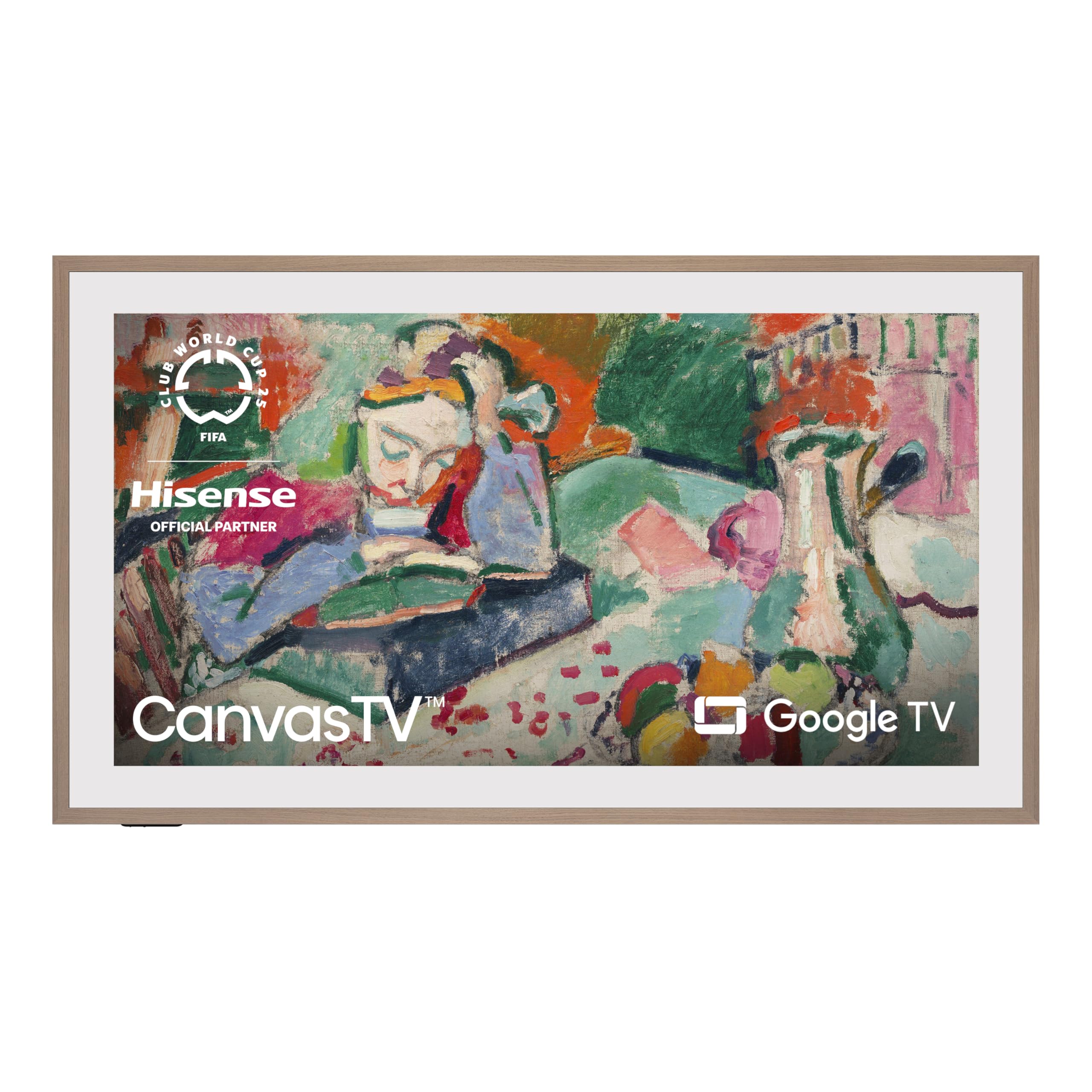 Hisense 55-Inch Class QLED 4K S7N CanvasTV Series Dolby Vision HDR Google Smart TV (55S7N) - 144Hz, Art Mode, Anti-Glare Panel, Hi-Matte Display, Frame & UltraSlim Wall Mount Included