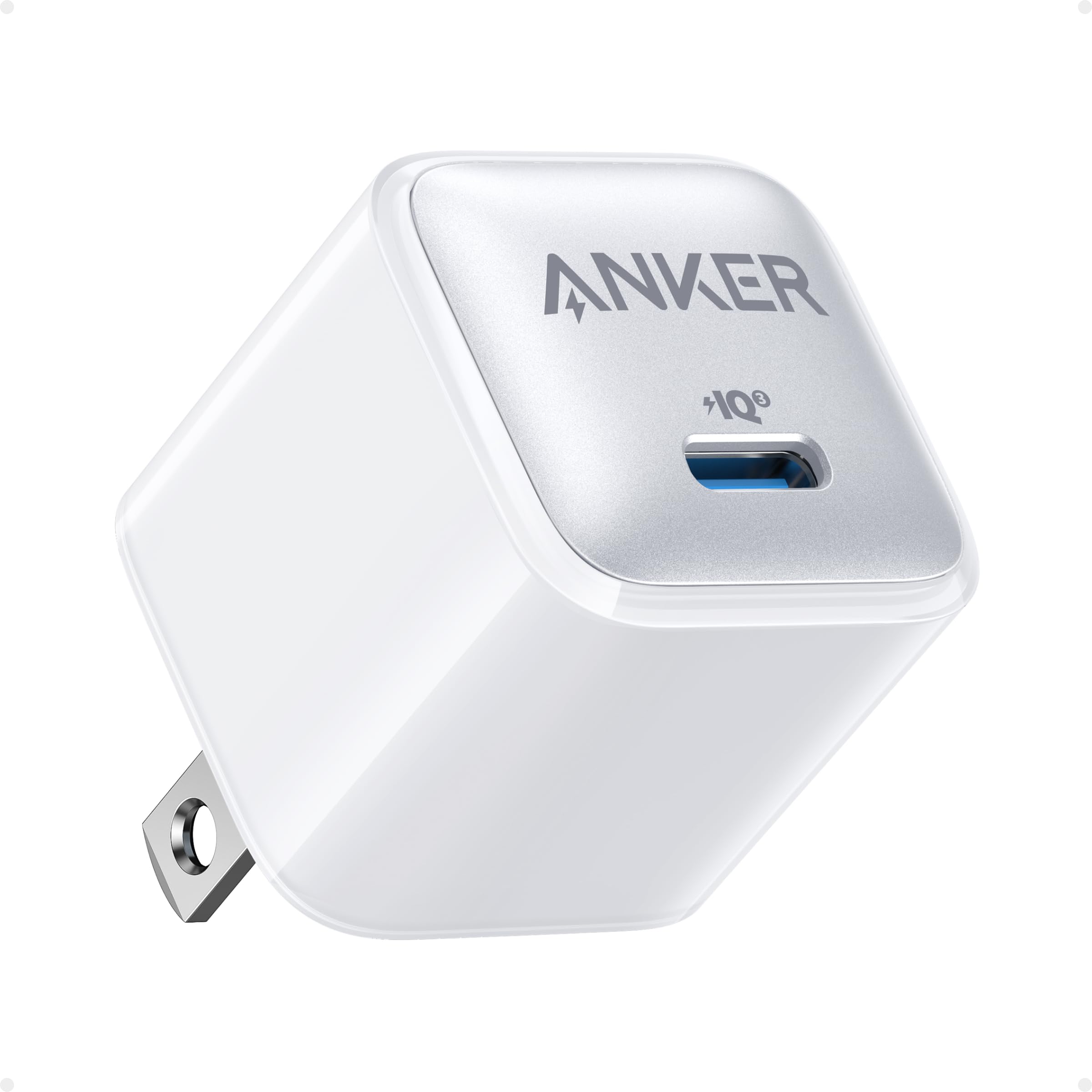 Anker USB C Charger Block 20W (Nano Pro), PIQ 3.0 Compact Fast Charger for iPhone 16/15/14/13 Series, Galaxy, Pixel 4/3, iPad (Cable Not Included)