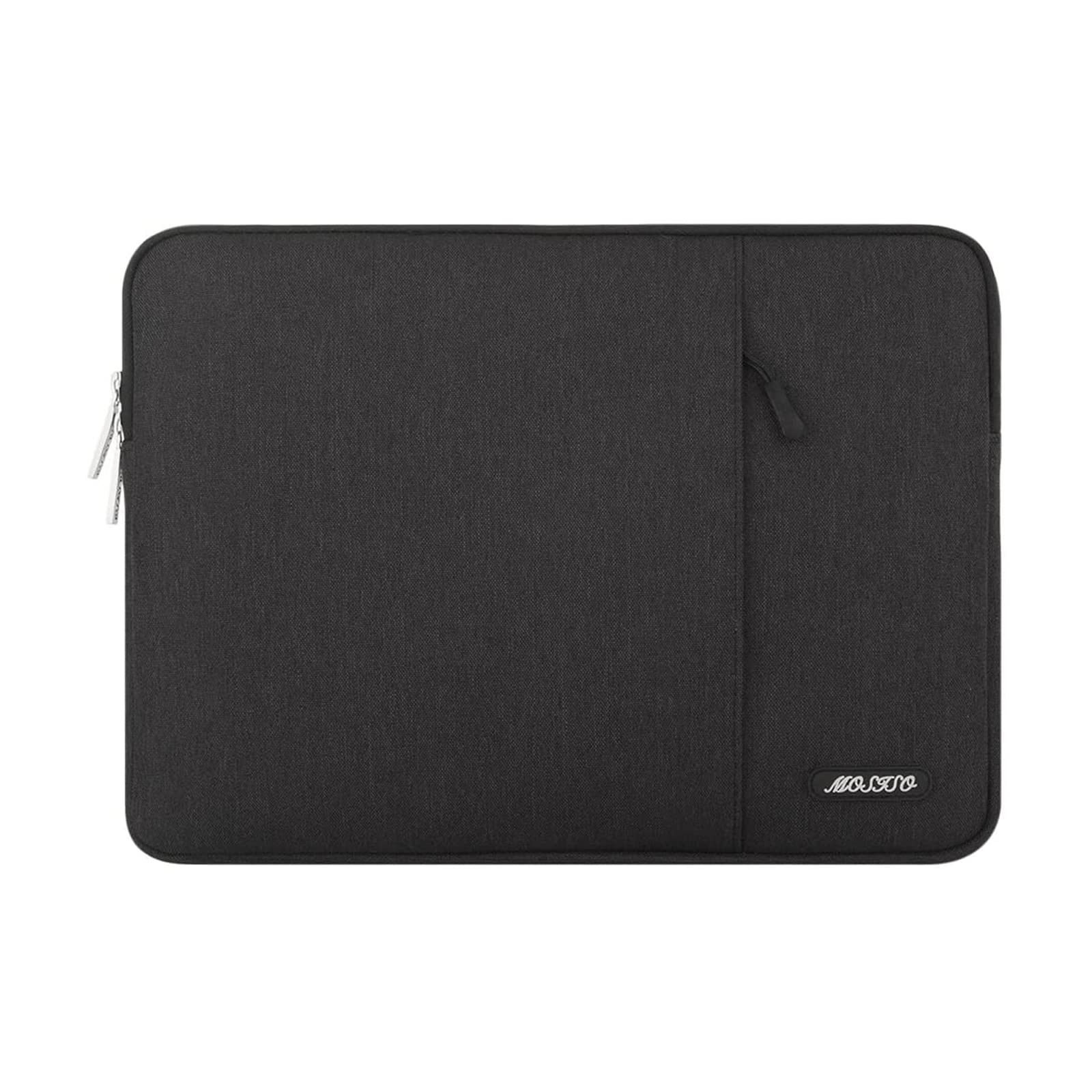 MOSISO Laptop Case 15 inch, 15 inch Laptop Sleeve Compatible with MacBook Air 15 M4 A3241 M3 A3114 M2 A2941 2025 2024 2023,Dell XPS 15,Polyester Vertical Computer Sleeve Bag with Pocket, Black