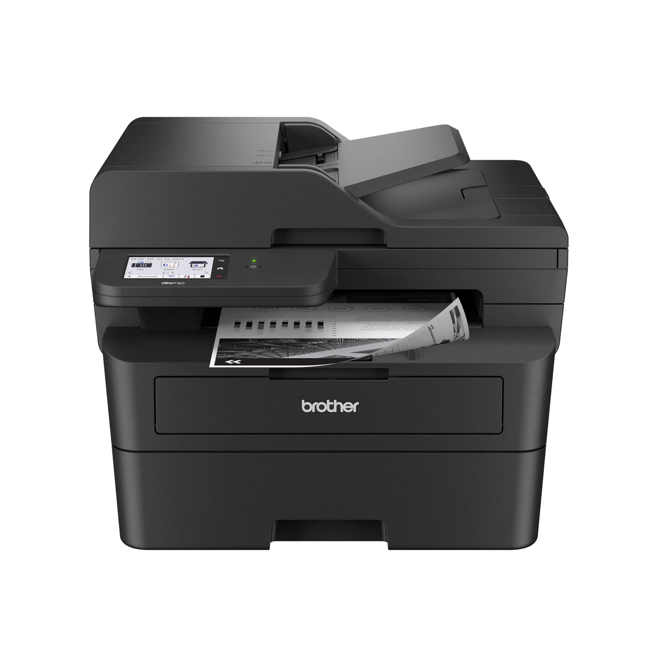 Brother Professional Laser Printer with Scanner, High-Speed 36 ppm Monochrome All-in-One, Wireless Duplex Printing and Scanning, Cloud-Ready 3.5 in Touchscreen for Small Business (MFC-L2900DW)