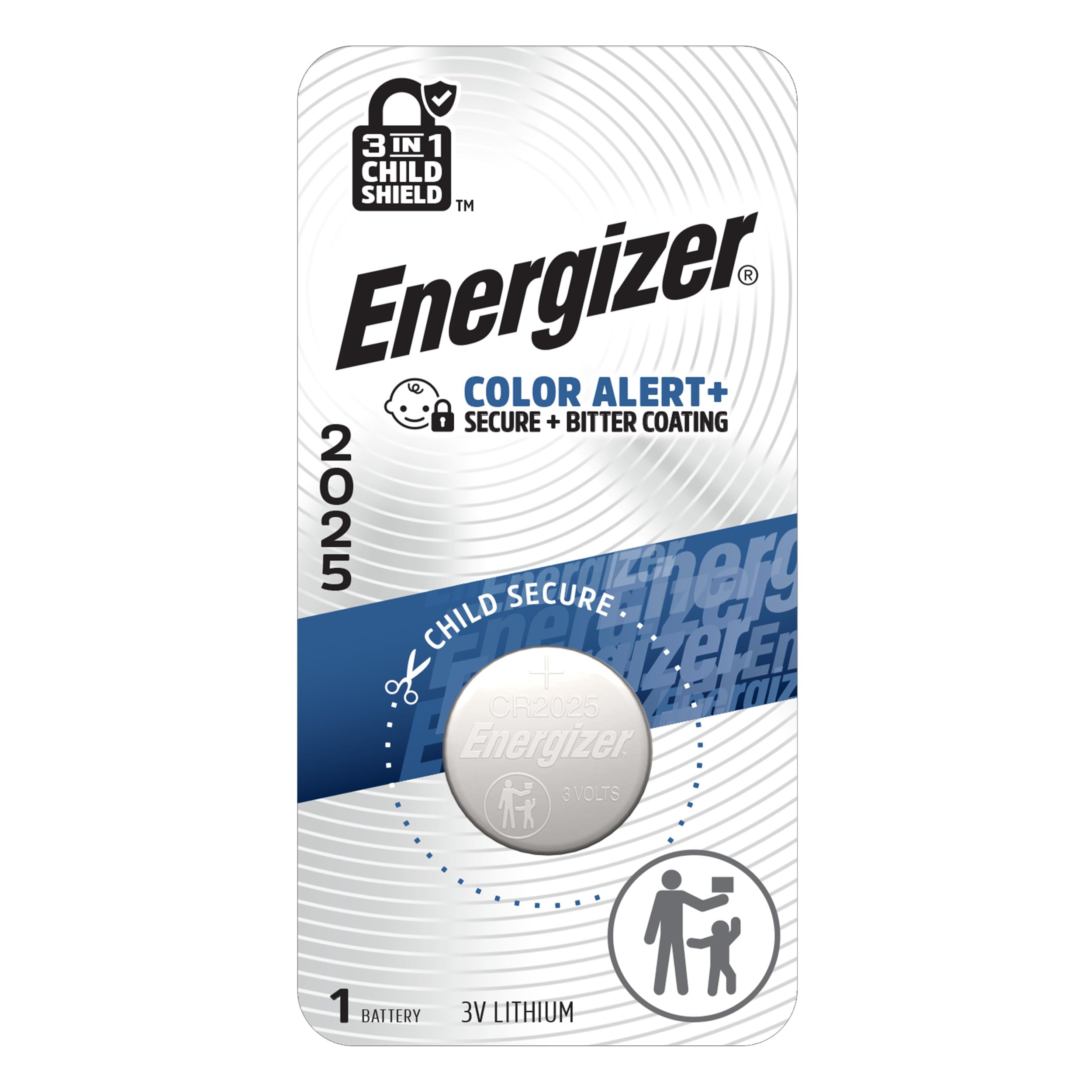 Energizer 2025 Batteries (1 Pack), 3V Lithium Coin Batteries