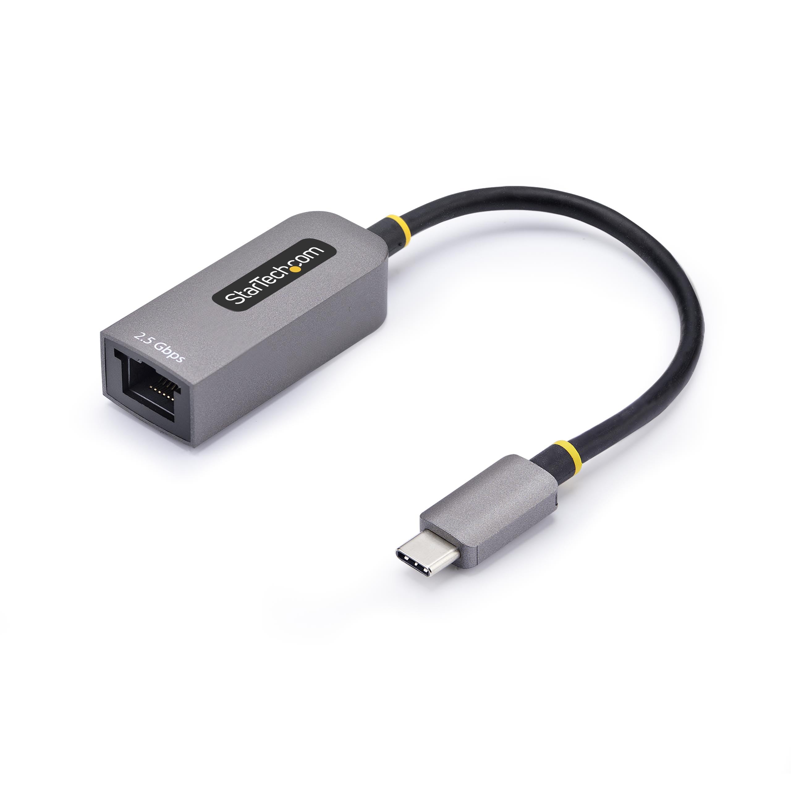 StarTech.com 2.5GbE USB-C to Ethernet Adapter, NBASE-T NIC, USB 3.0 Type-C 2.5/1G Multi Speed Network, Thunderbolt Compatible