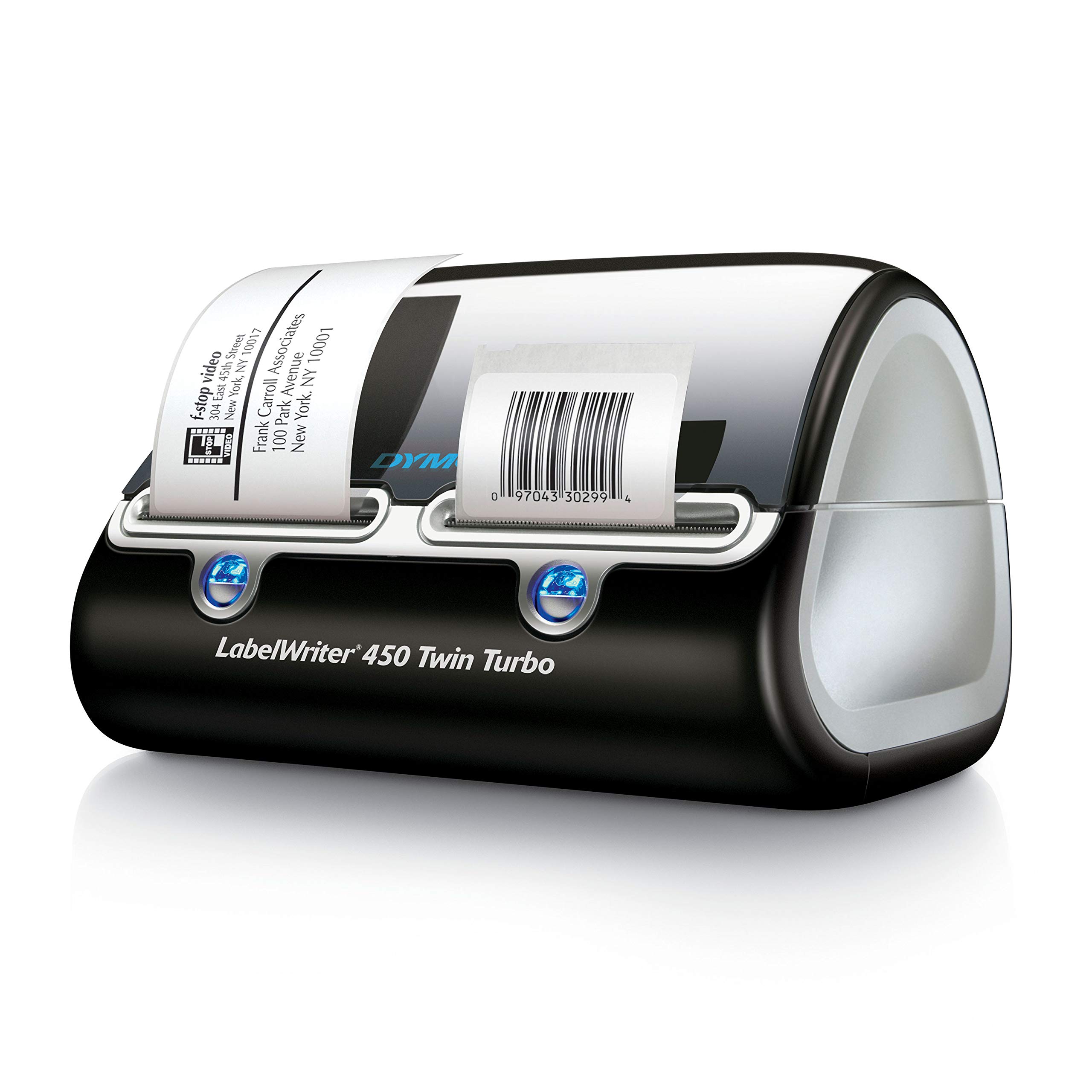 DYMO Label Printer | Label Writer 450 Twin Turbo Direct Thermal Printer Fast Printing Great for Labeling Filing Shipping Mailing Barcodes and More Home & Office Organization