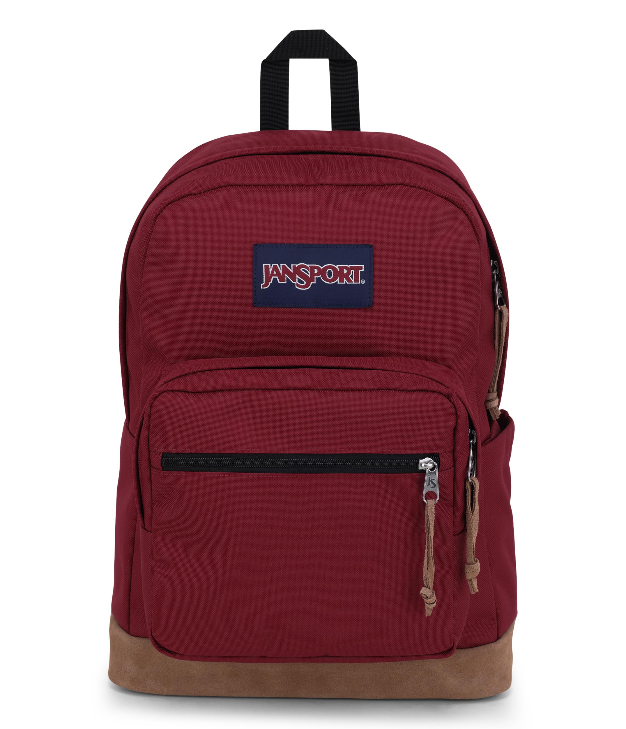 JanSport Right Pack Backpack - Durable Daypack with Padded 15" Laptop Sleeve, Spacious Main Compartment & Integrated Water Bottle Pocket - Russet Red