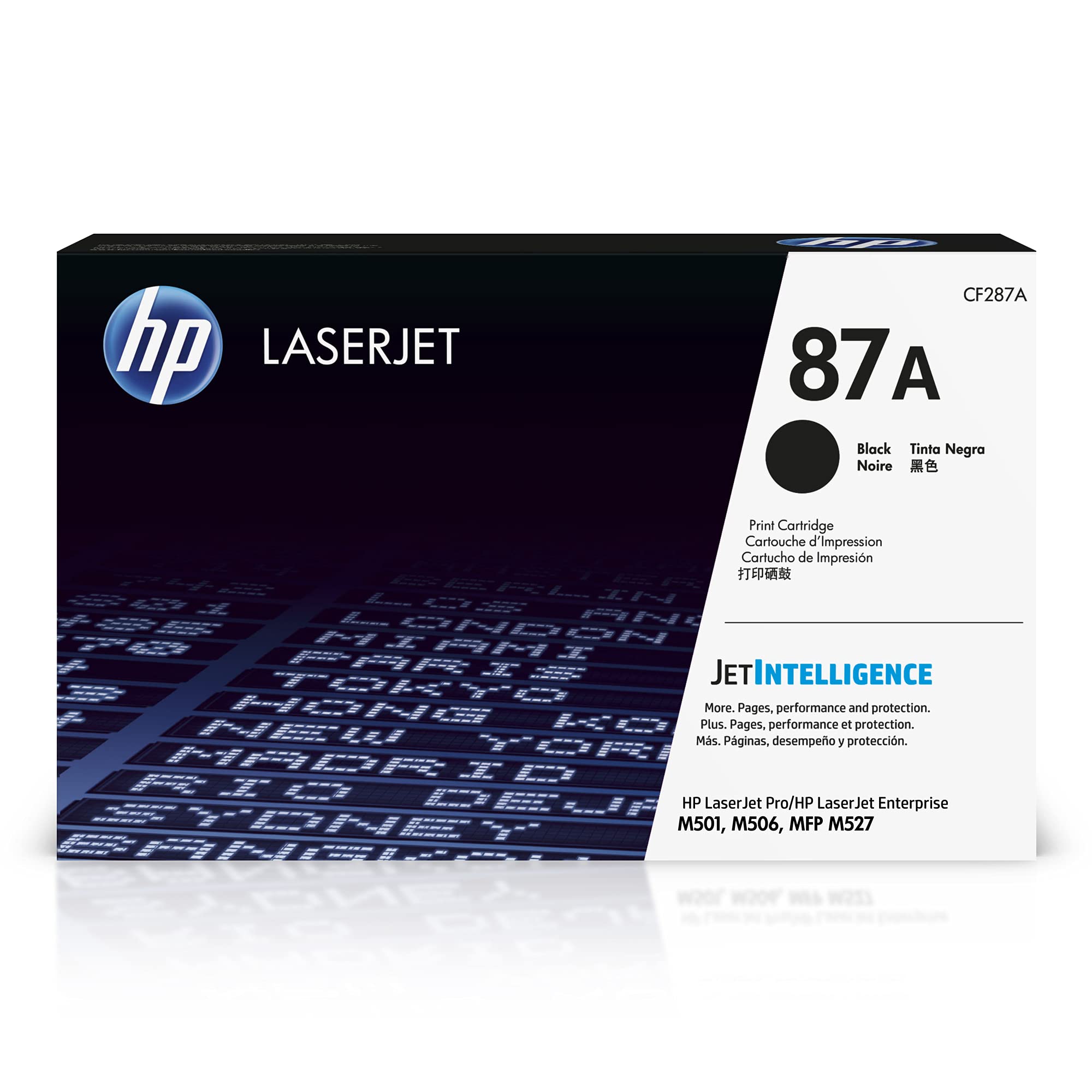 HP 87A Black Toner Cartridge | Works with HP LaserJet Enterprise M506 Series, MFP M527 Series, H M501 Series | CF287A