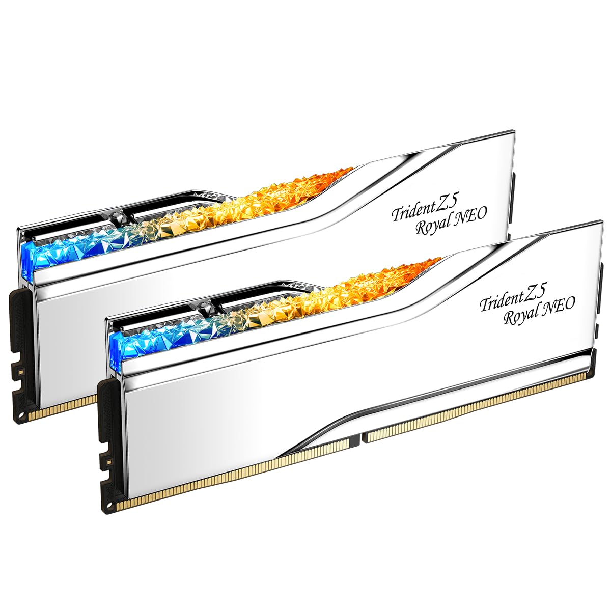 G.SKILL Trident Z5 Royal Neo Series (AMD Expo) DDR5 RAM 32GB (2x16GB) 6000MT/s CL28-36-36-96 1.40V Desktop Computer Memory UDIMM - Silver (F5-6000J2836G16GX2-TR5NS)