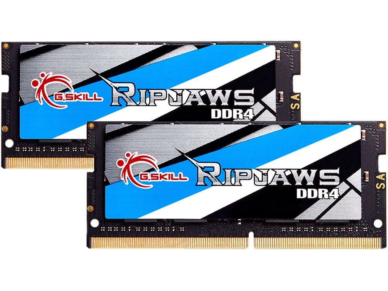 G.SKILL Ripjaws DDR4 SO-DIMM Series DDR4 RAM 64GB (2x32GB) 3200MT/s CL22-22-22-52 1.20V Unbuffered Non-ECC Notebook/Laptop Memory SO-DIMM (F4-3200C22D-64GRS)