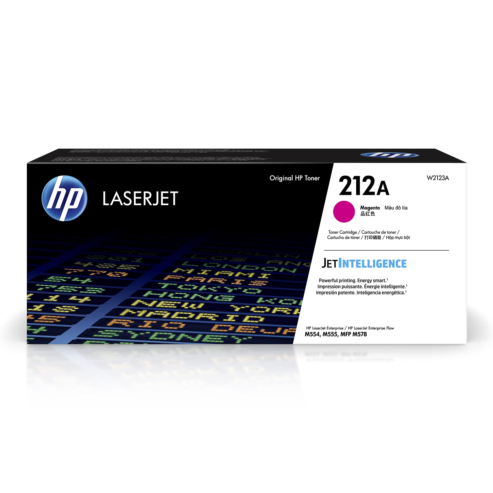 HP 212A Magenta Toner Cartridge | Works with HP Color LaserJet Enterprise M554, M555 Series, HP Color LaserJet Enterprise MFP M578 Series | W2123A