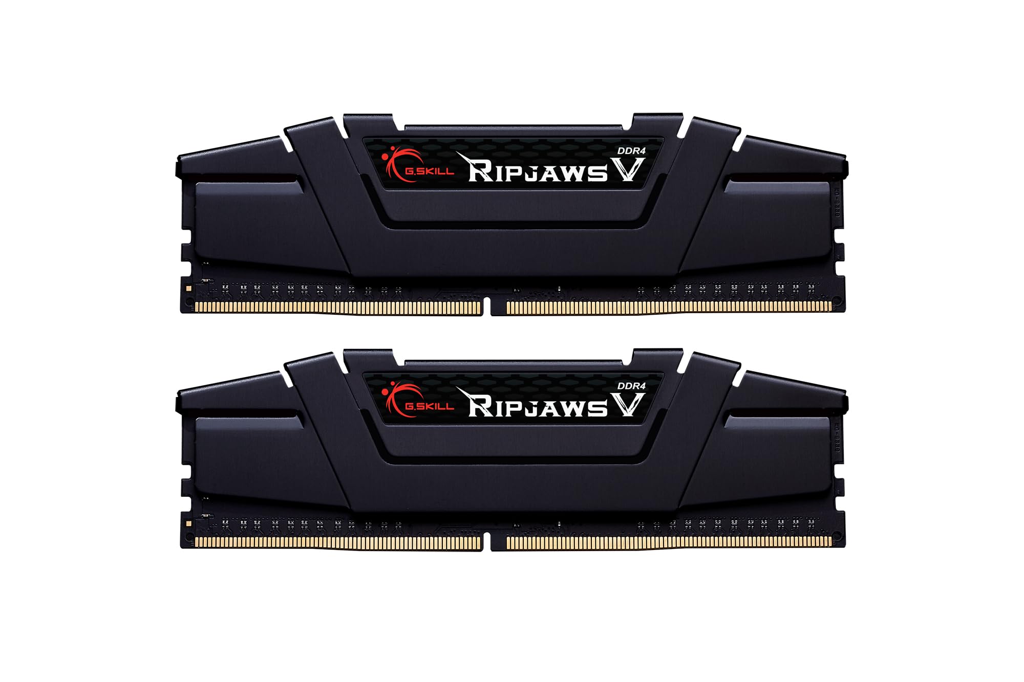 G.SKILL RipjawsV Series DDR4 RAM (XMP) 32GB (2x16GB) 3600MT/s CL16-19-19-39 1.35V Intel AMD Desktop Computer Memory U-DIMM - Black (F4-3600C16D-32GVKC)