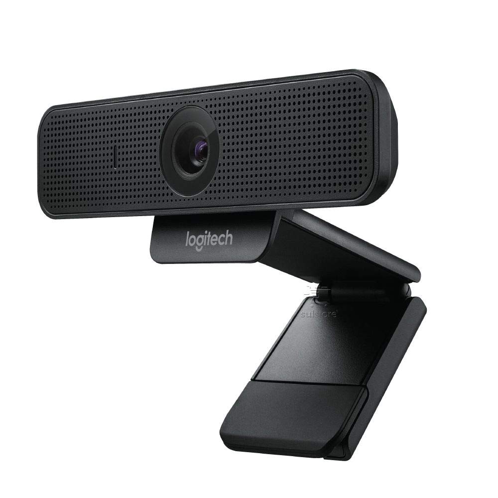 Logitech C925-E Webcam, HD 1080p/30fps Video Calling, Light Correction, Autofocus, Clear Audio, Privacy Shade, Works with Skype Business, WebEx, Lync, Cisco, PC/Mac/Laptop/Macbook - Black