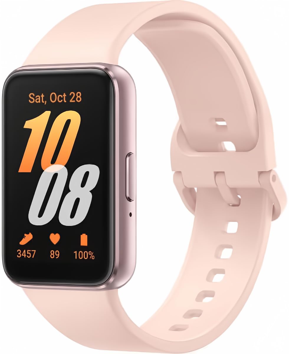 SAMSUNG Galaxy FIT 3 [2024] 1.6" AMOLED Display | 14 Days Battery Life | 100+ Watchfaces | 100+ Exercise Modes | International Model - (Pink)