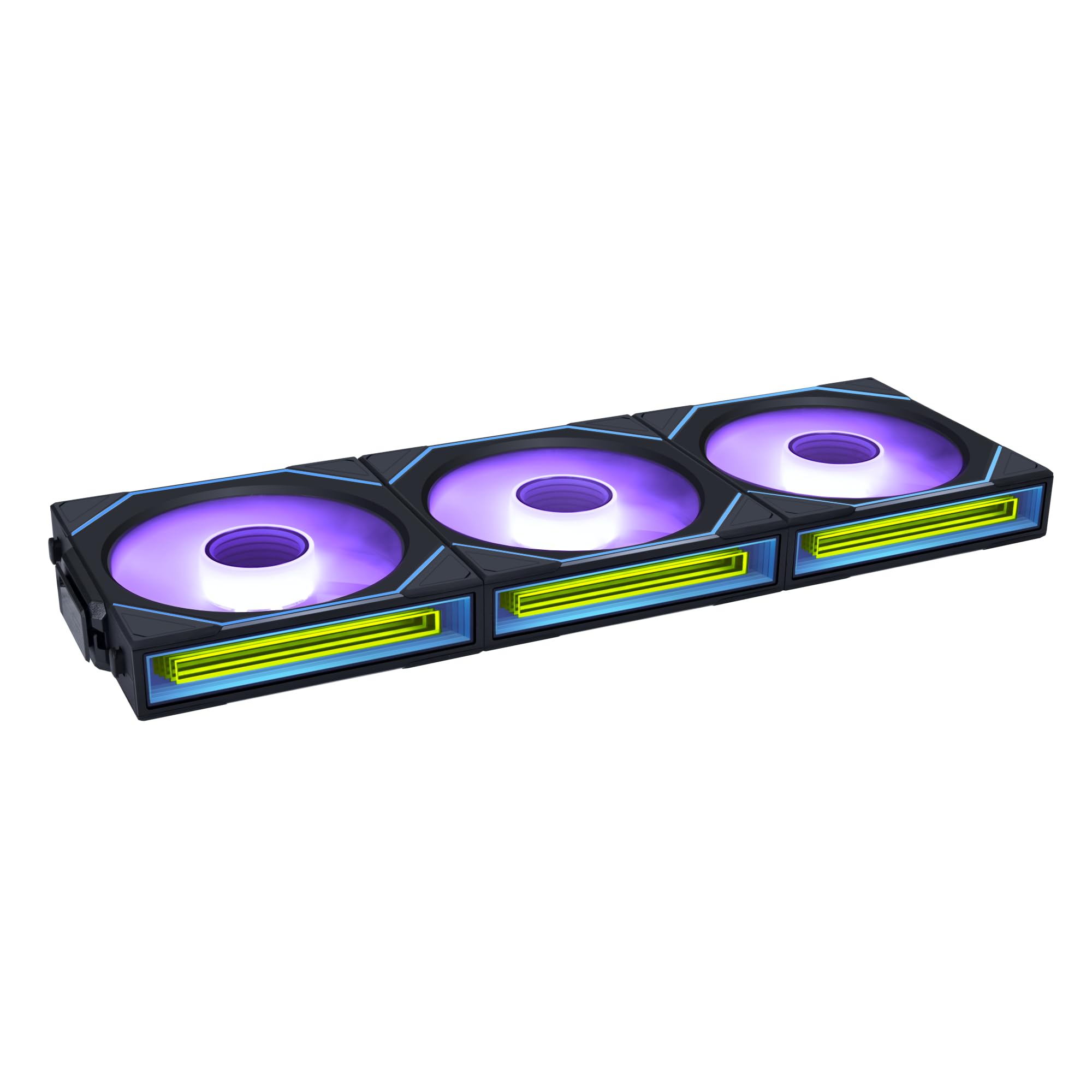 Lian Li UNI Fan SL-Infinity Wireless 120 - Triple Pack (Reverse Blade) - 2.4 GHz Wireless Signal ARGB Fan Control - Double Infinity Mirror - Low Noise - Controller Included - Black (12RSLIN1W3B)