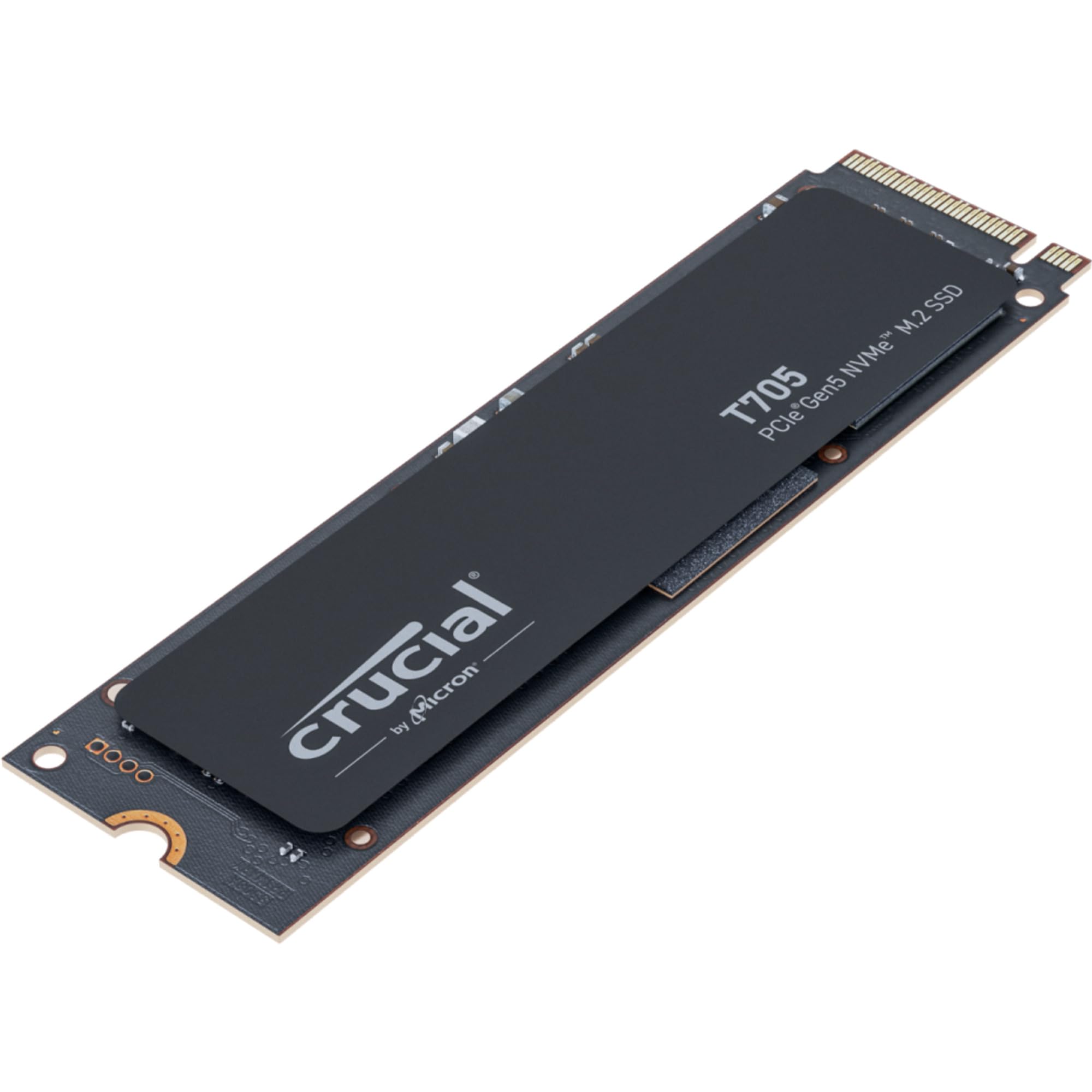 Crucial T705 2TB PCIe Gen5 NVMe M.2 SSD - Up to 14,500 MB/s - Game Ready - Internal Solid State Drive (PC) - +1mo Adobe CC - CT2000T705SSD3