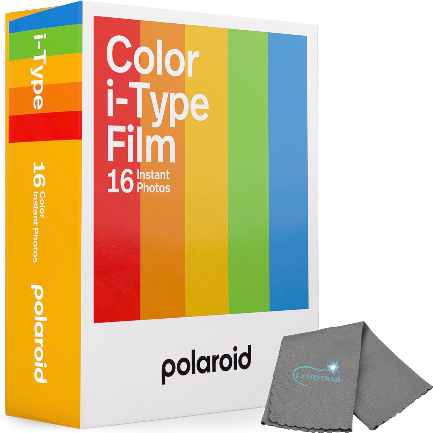 Polaroid Instant Color Film for i-Type Cameras 2 Pack, 16 Instant Photos Bundle with a Cleaning Cloth