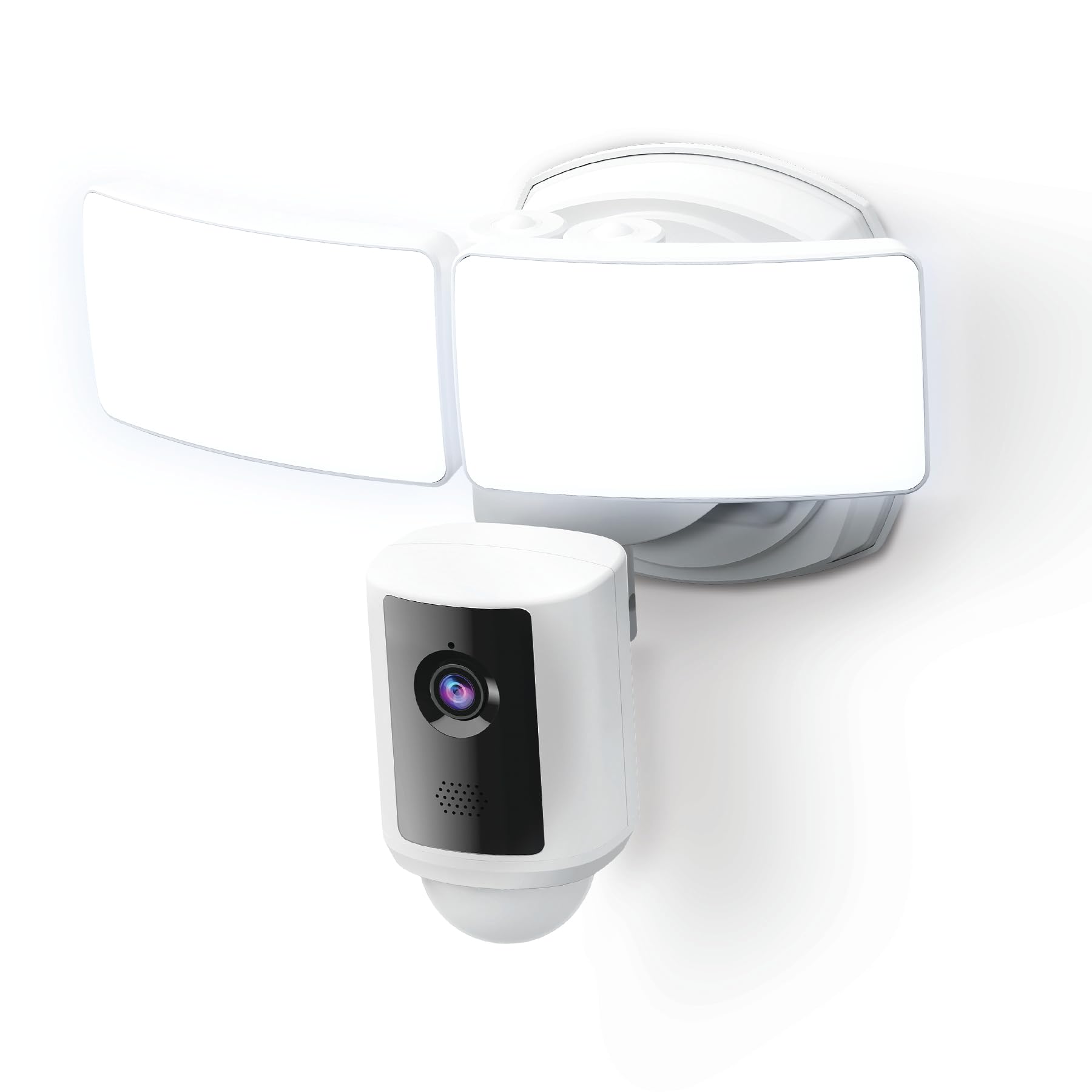 Feit Electric SEC5000/CAM/WIFI Outdoor LED Smart Security Camera with Motion Sensor, 2-Way Audio, 5000 Lumens Floodlight, Works with Alexa and Google Asst, Alarm, Hardwired, Updated Version of SEC3000