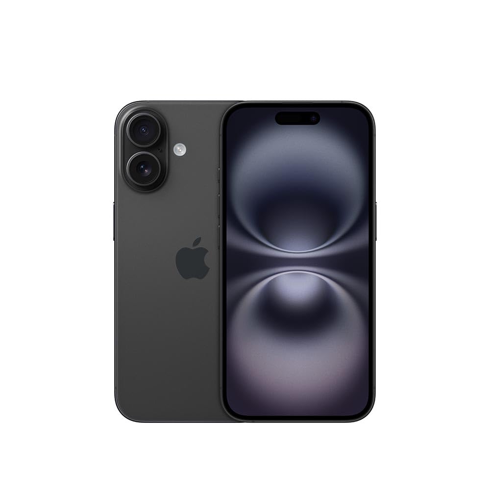 Apple iPhone 16, US Version, 128GB, Black for T-Mobile (Renewed)