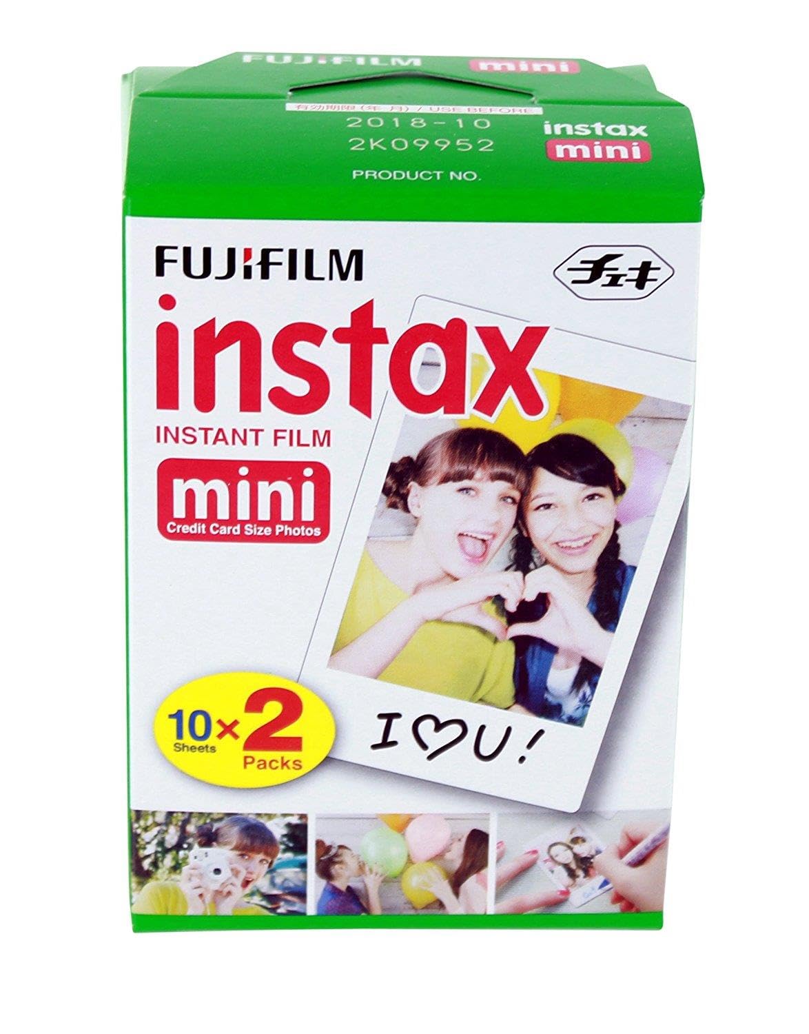 FujiFilm Instax Mini Film (40 Shots) Multi Pack for Mini 8-9 & All Fuji Mini Cameras