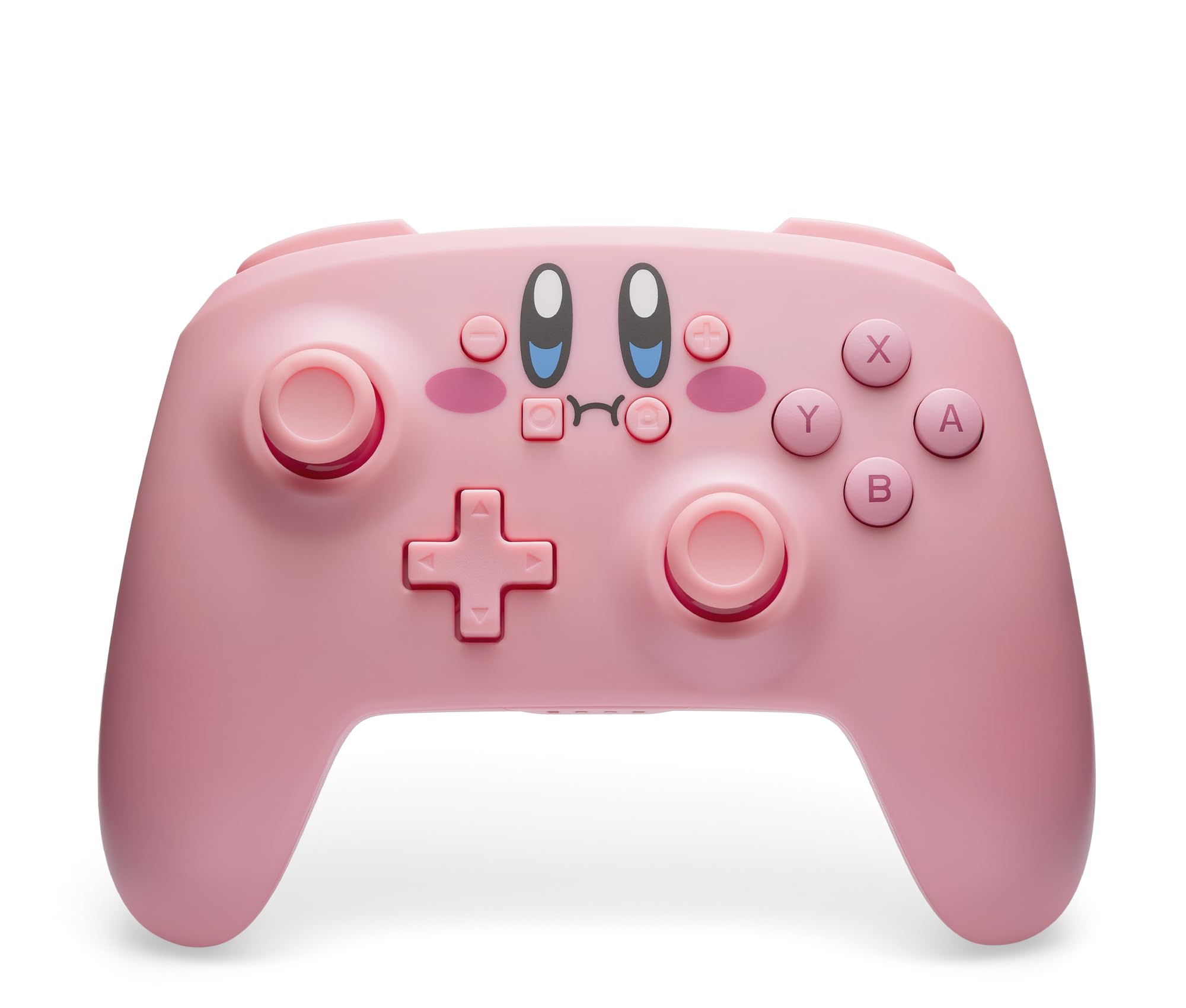 PowerA Wireless Controller for Nintendo Switch - Kirby Mouthful, Switch Lite/Switch-OLED Model, Nintendo Switch 2, AA Battery Powered (Battery Included), Bluetooth, Motion Controls, Officially Licensed