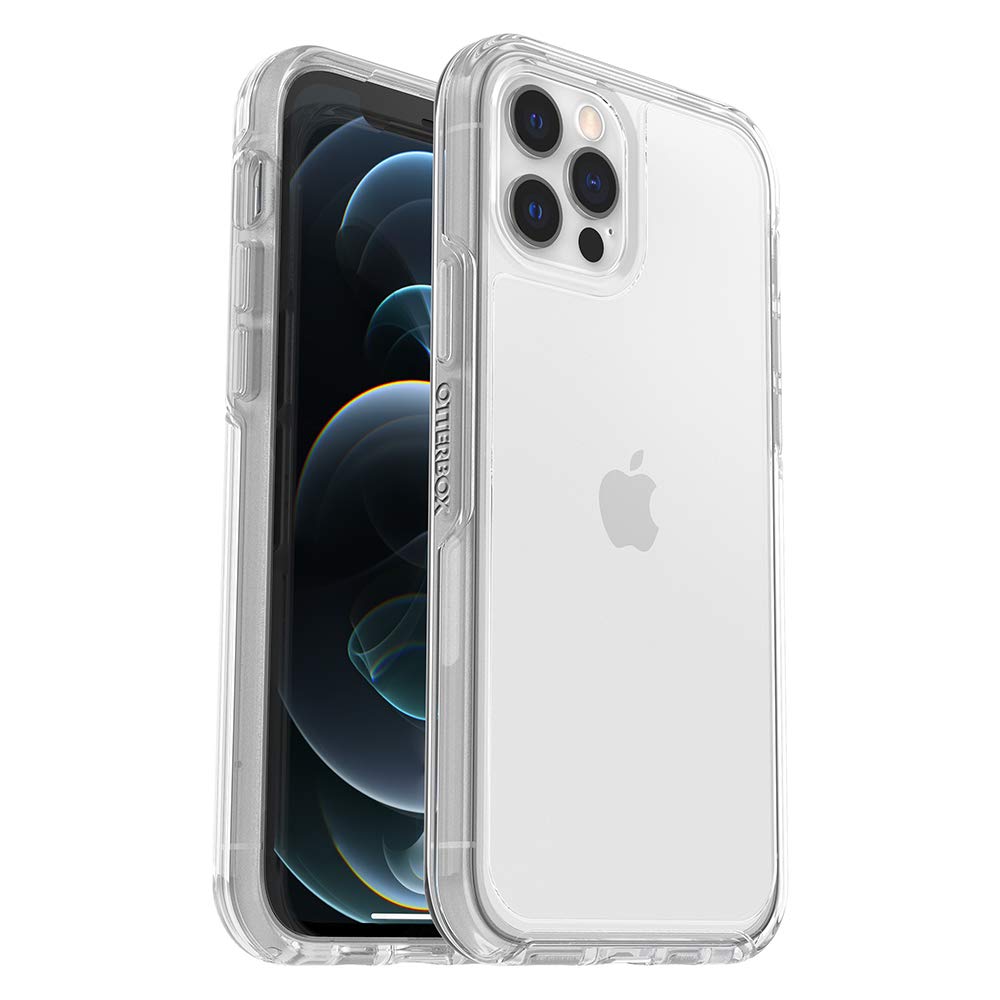 OtterBox iPhone 12 & iPhone 12 Pro Symmetry Series Series Case - Clear, Ultra-Sleek, Wireless Charging Compatible, Raised Edges Protect Camera & Screen