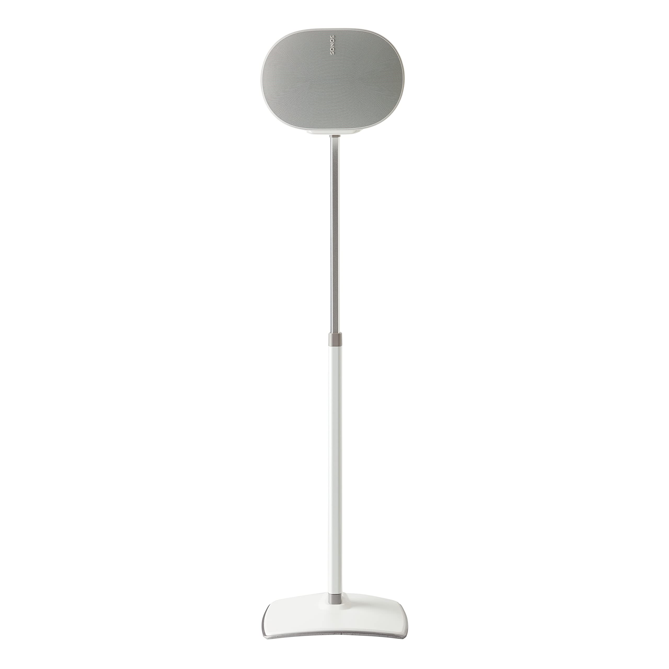 Sanus Height Adjustable Speaker Stand for Sonos Era 300™ - 17" Height Adjustment Sonos Stand Includes Carpet Spikes & Rubber Pads - Easy DIY Install Comes w/All Hardware - White