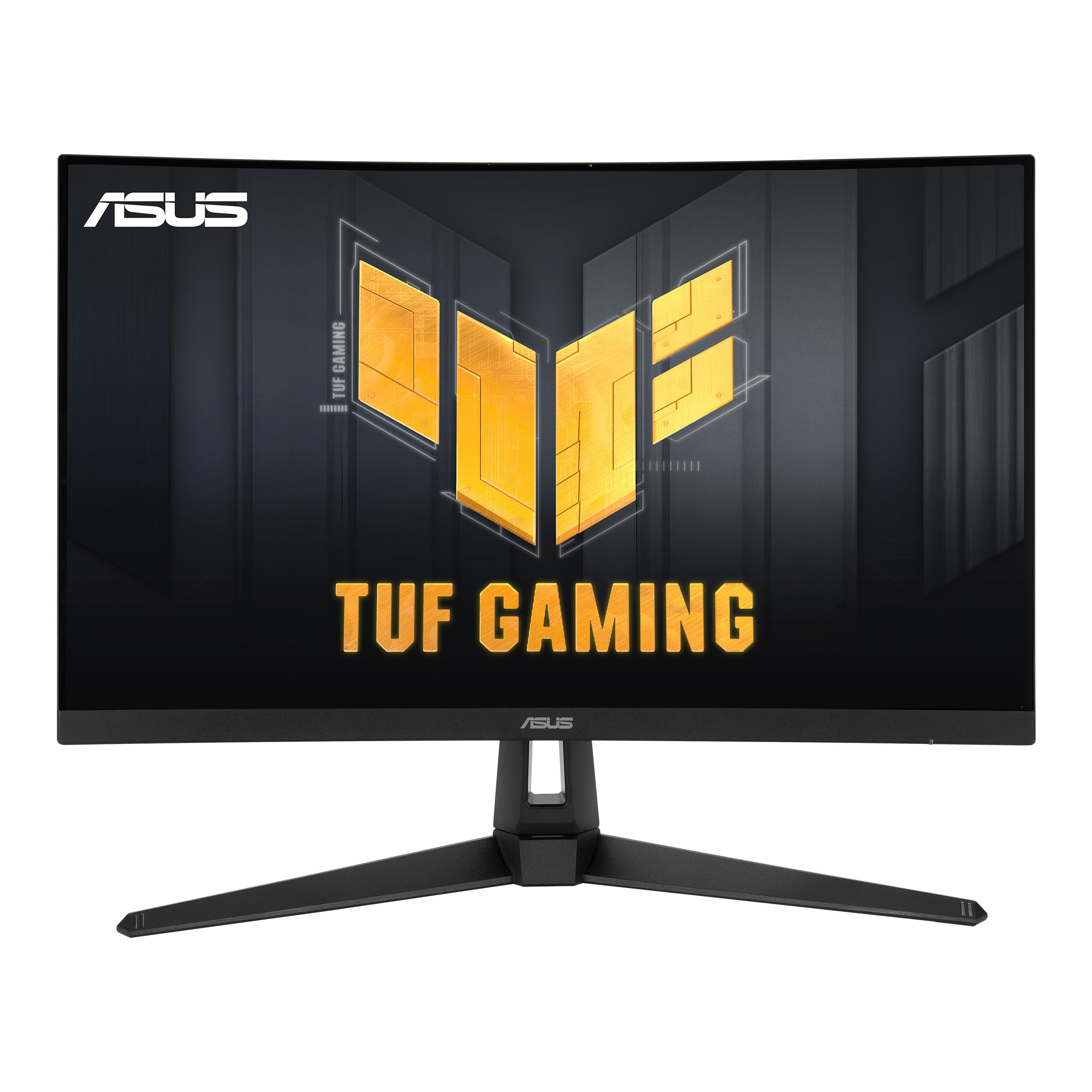 ASUS TUF Gaming VG27VH1B 27” Curved Monitor, 1080P Full HD, 165Hz (Supports 144Hz), Extreme Low Motion Blur, Adaptive-sync, FreeSync Premium, 1ms, Eye Care, HDMI D-Sub, BLACK