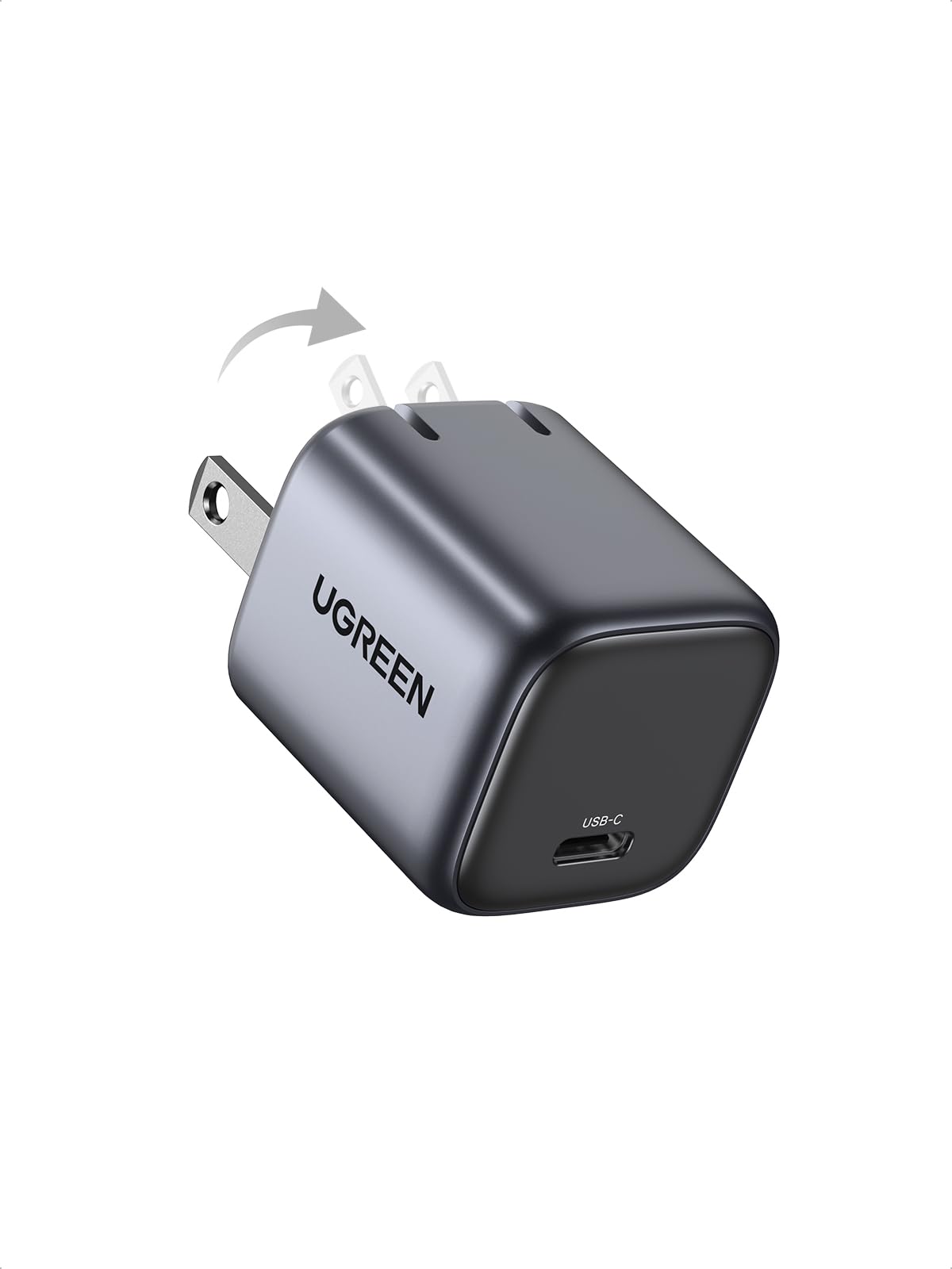 UGREEN 30W USB C Charger, Nexode Foldable GaN PPS Compact Fast Wall Charger Block, USB-C Power Adapter for iPhone 16/15/14/13, Galaxy S25/S24/S23 (Black)