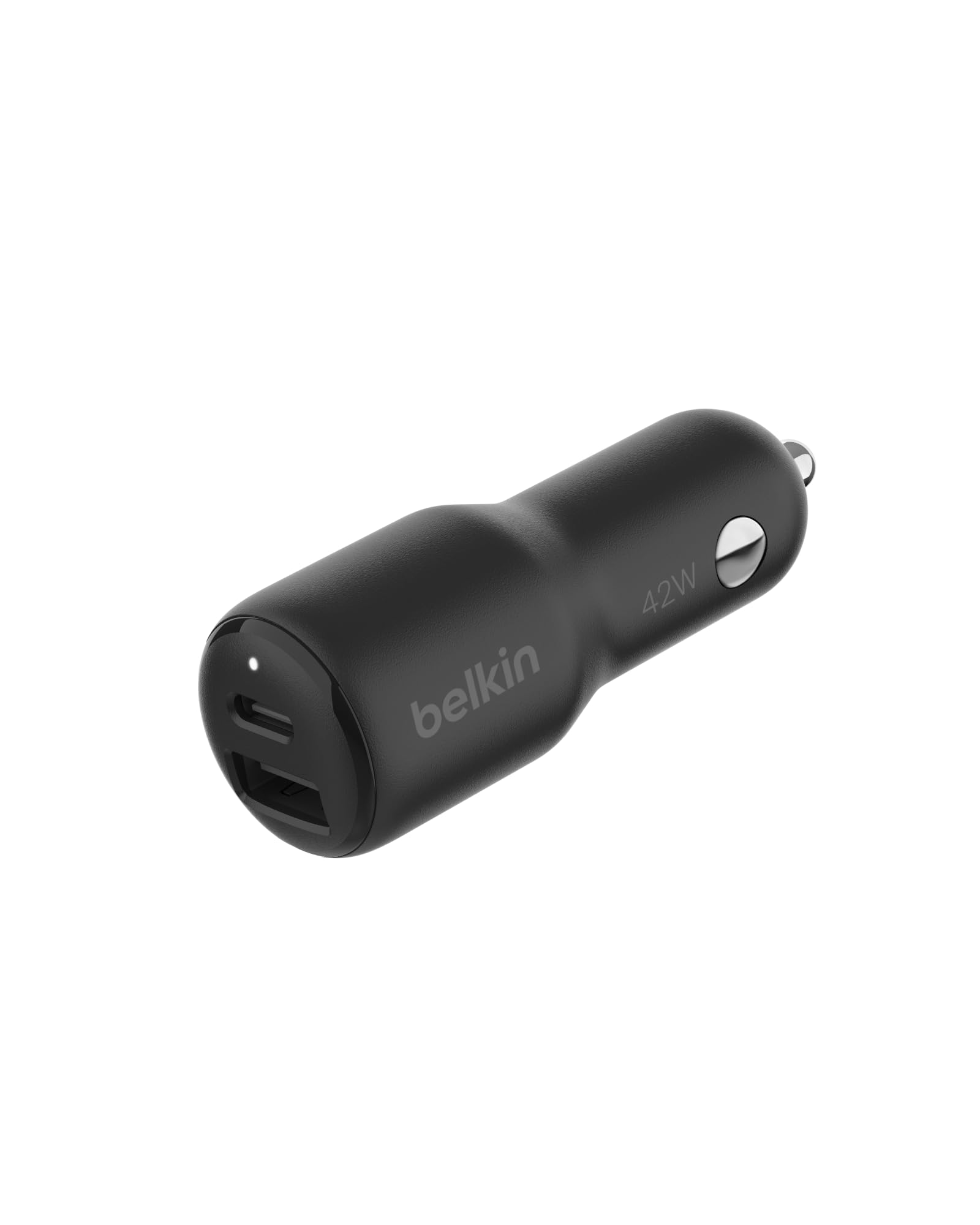 Belkin BoostCharge 42-Watt Dual Port Fast Car Charger w/30W USB-C & 12W USB-A Ports for iPhone 16, 16 Pro, Galaxy S25, S24, Pixel 9 & 8, Nintendo Switch 2 & More - Black