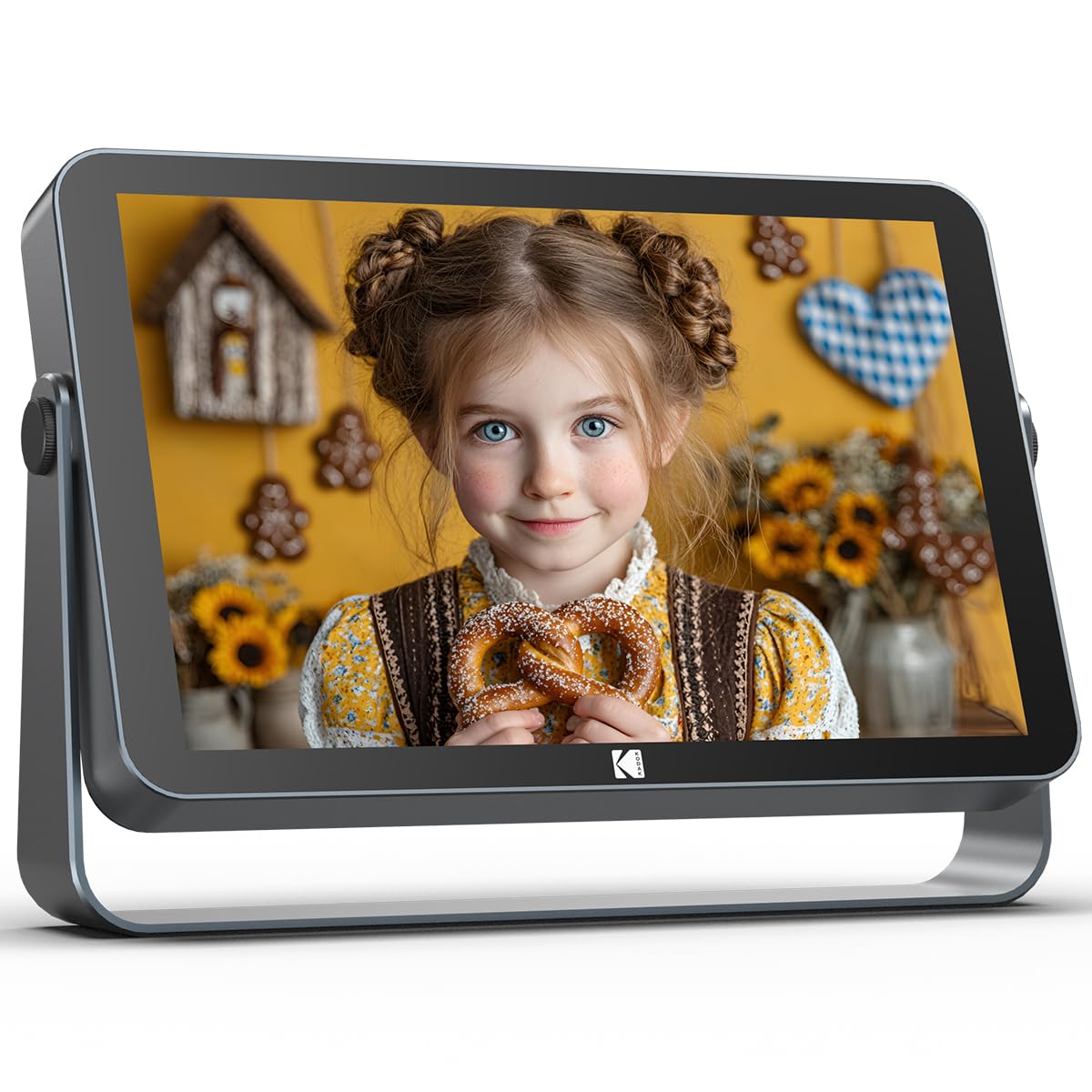 KODAK Wireless Digital Picture Frame with 4000mAh Battery Powered,10.1 Inch 1920x1200 G+G IPS Touch Screen Digital Picture Frame, 32GB Storage, Auto-Rotate, KODAK APP, Gifts for Women