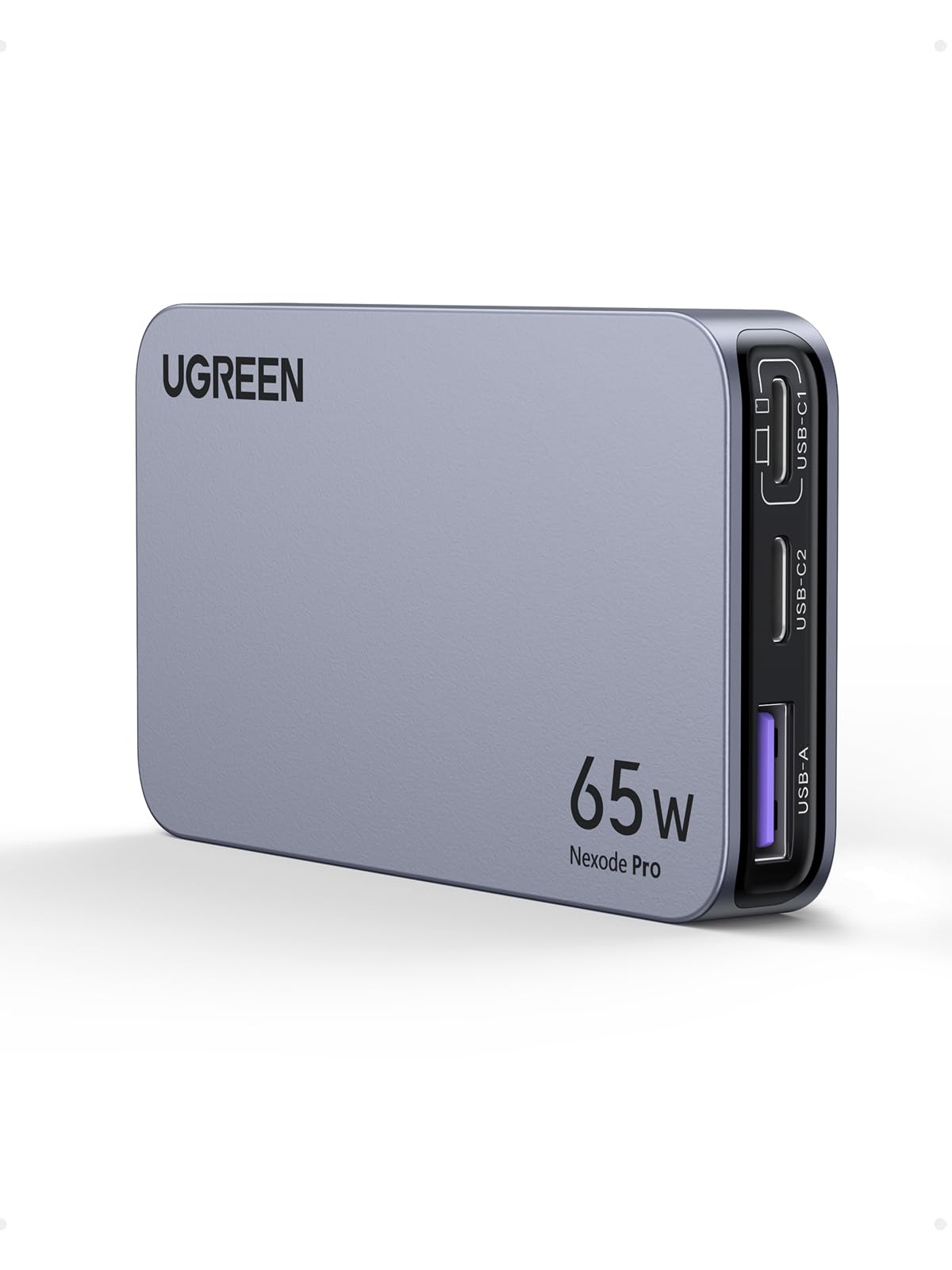 UGREEN Nexode Pro 65W USB C Charger Flat, 3-Port Slim GaN Compact Fast PPS Wall Charger for iPhone 16/15/14, MacBook Air, iPad Pro, Galaxy S24/S23/Note20, Pixel 9/8, Steam Deck