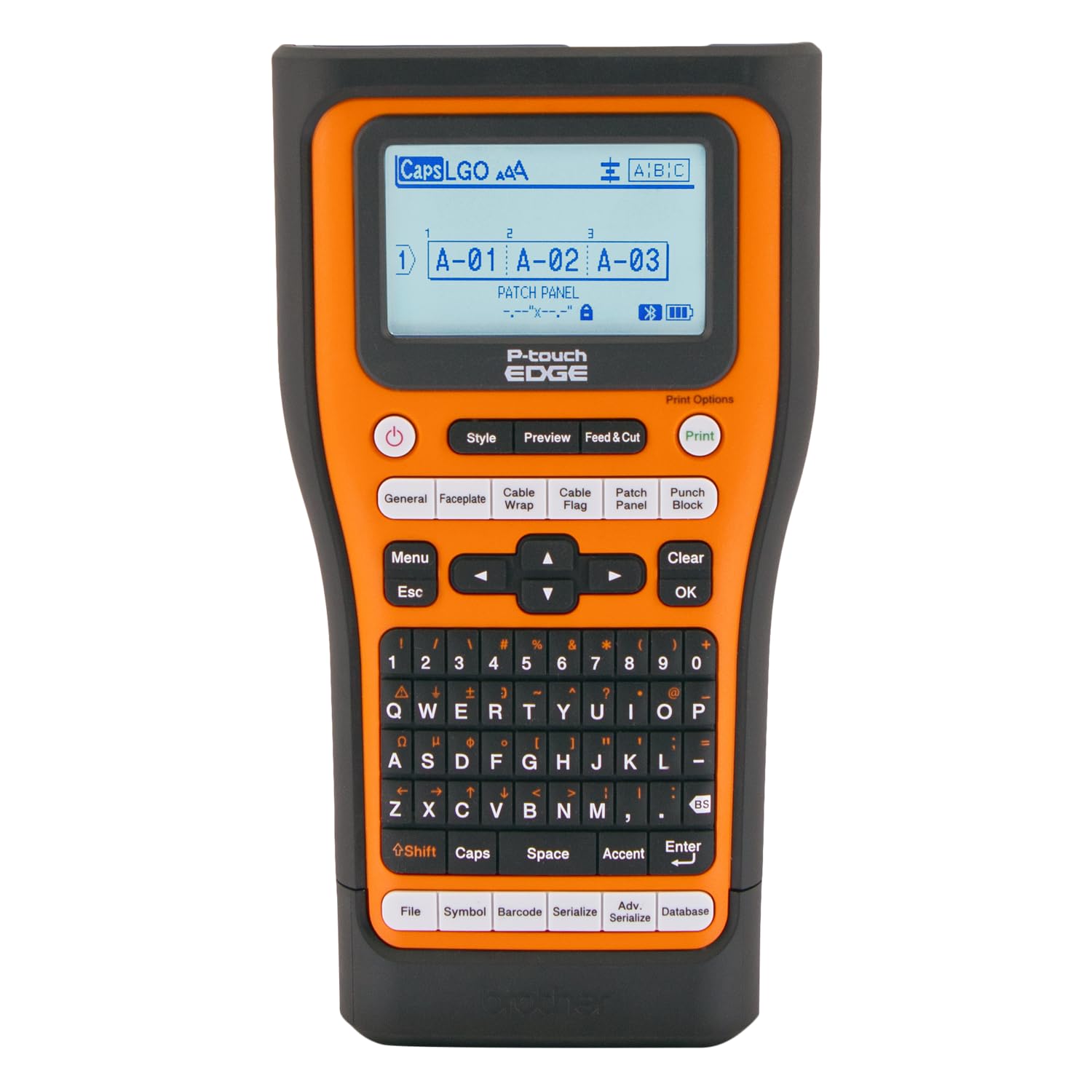 Brother PT-E560BTVP P-Touch Edge Handheld Industrial Label Printer with Bluetooth and Dual auto-Cutter (up to 24mm Labels)