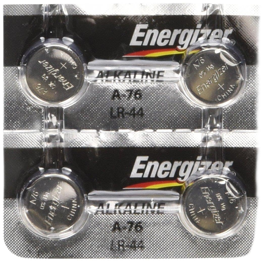 Energizer LR44 1.5V Button Cell Battery x 4 Batteries (Replaces: LR44, CR44, SR44, 357, SR44W, AG13, G13, A76, A-76, PX76, 675, 1166a, LR44H, V13GA, GP76A, L1154, RW82B, EPX76, SR44SW, 303, SR44, S303, S357, SP303, SR44SW) "Energizer Brand Name Batteries"
