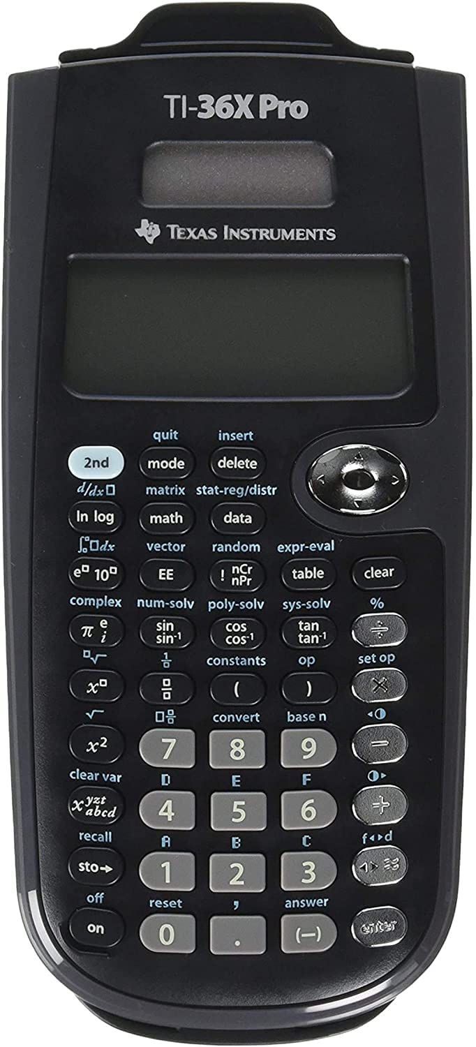 Texas Instruments Ti-36x Pro Scientific Calculator, 16-Digit LCD