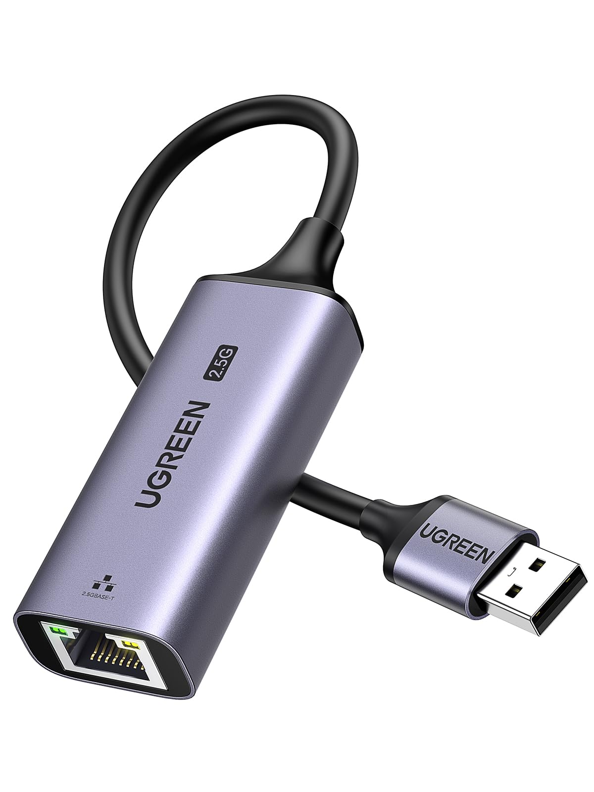 UGREEN USB to Ethernet Adapter 2.5Gb, Ethernet Adapter, Aluminum, USB 3.0 to RJ45 Computer Network Internet LAN Dongle for Laptop, Compatible for MacBook Air/Pro, XPS, Windows, macOS