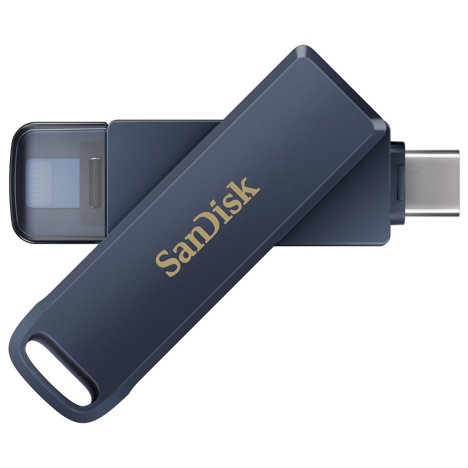 SanDisk 256GB Phone Drive for iPhone - Works with iPhone 15 and Newer (USB-C Connector) and iPhone 14 and Older (Lightning Connector), Metallic Sky - SDIXD0N-256G-GN6NE