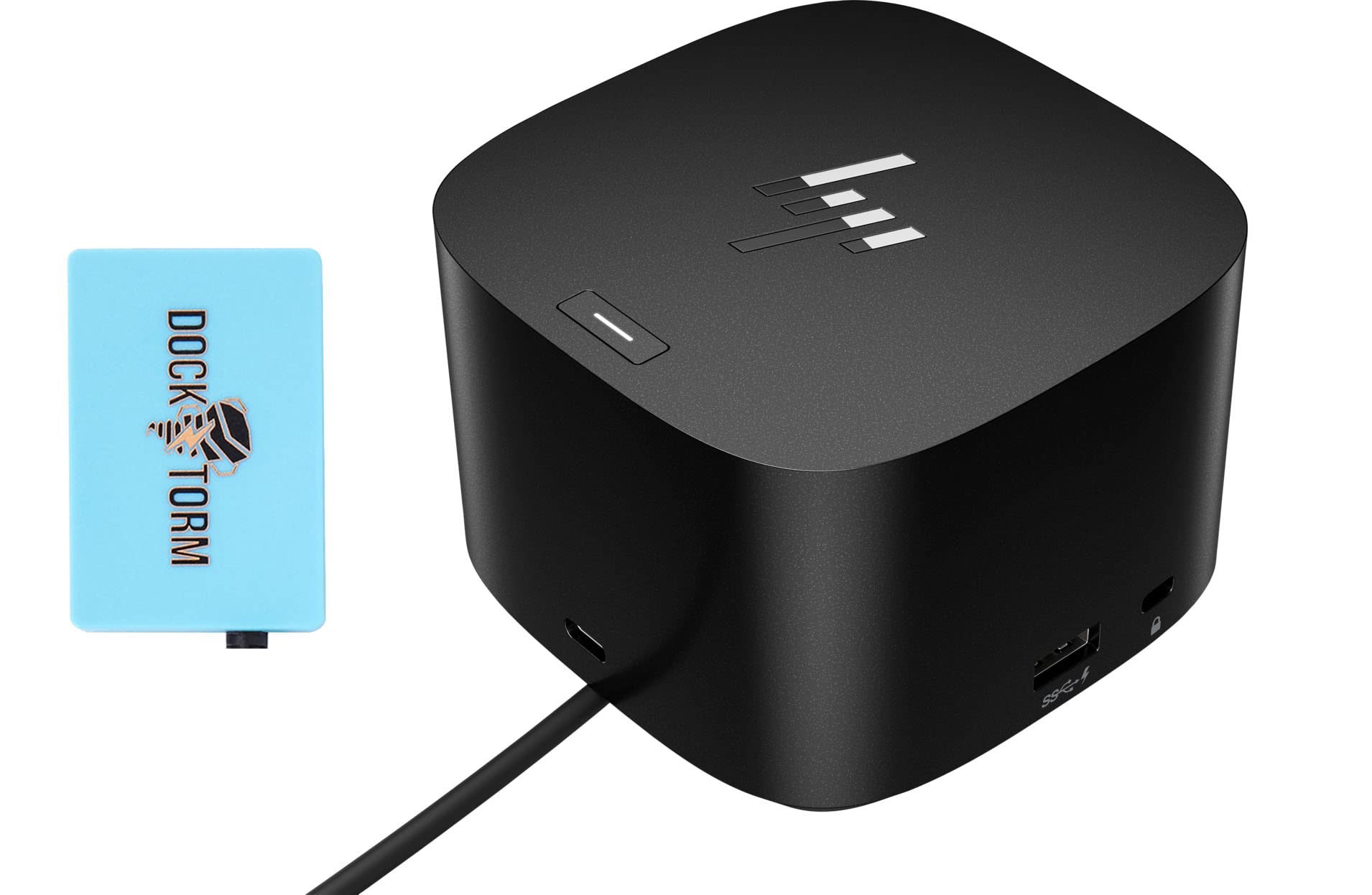 HP Thunderbolt Dock 280W G4 with Combo Cable and Dockztorm Hub, Thunderbolt 4, 5 USB, HDMI, 2 Display Port, RJ-45, with a Single Cable Connection to Any Brand Laptop (4J0G4AA#ABA)