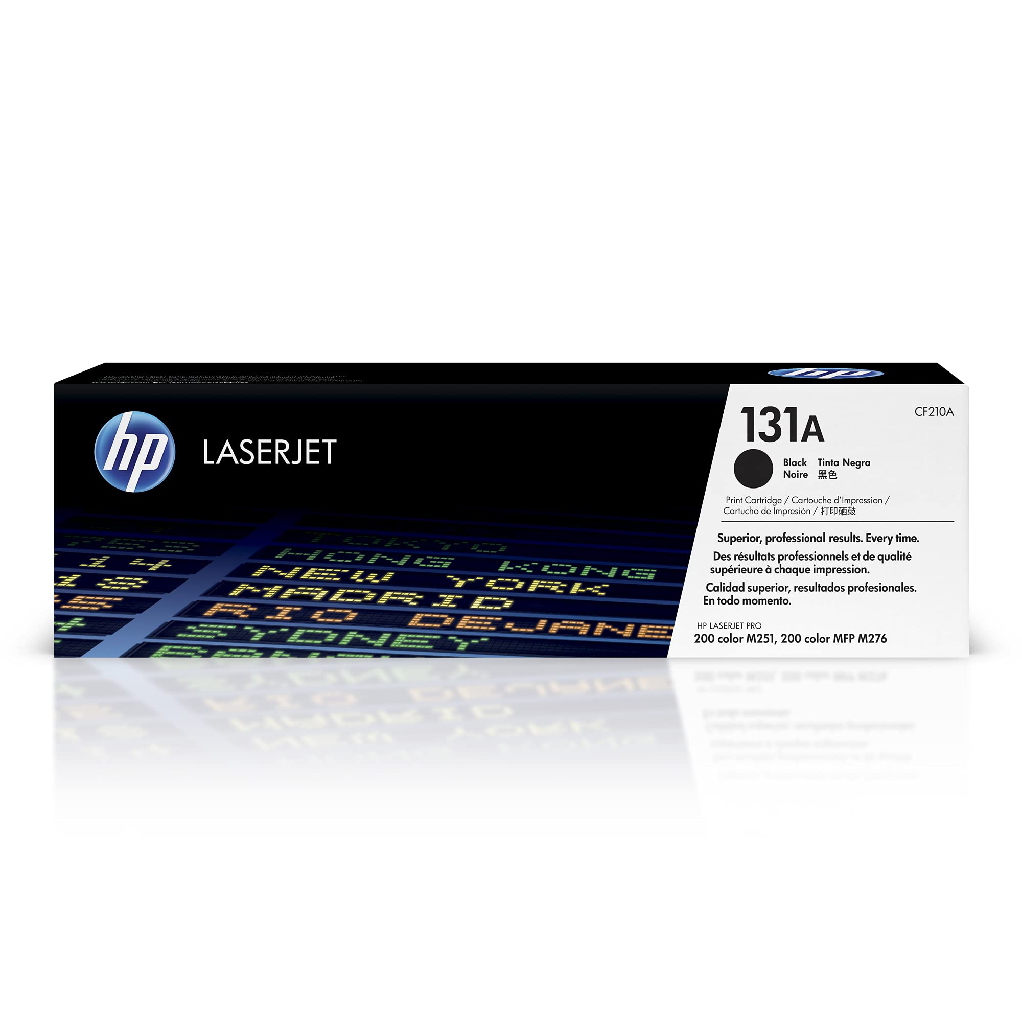 HP 131A Black Toner Cartridge for HP Printers | Works with LaserJet Pro 200 color M251, LaserJet Pro 200 color MFP M276 Series | CF210A