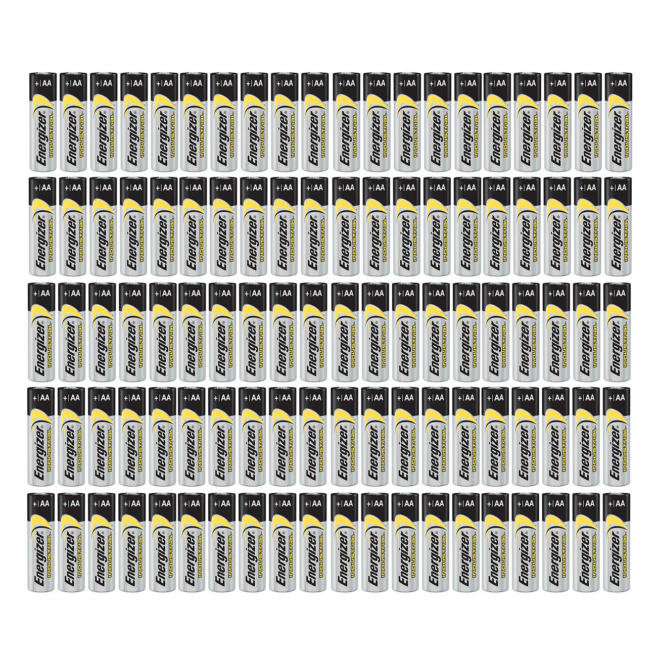 100 count Energizer Industrial AA EN91 Alkaline 1.5v Batteries LR06
