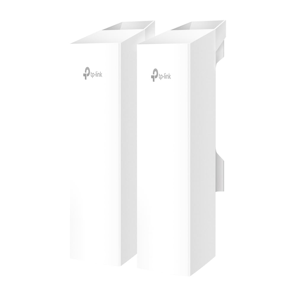 TP-Link Omada Point to Point Wireless Bridge Outdoor | 5GHz | 867Mbps | PtP&PtMP | 1km, 0.6mile | 3 Gigabit Ports | PoE or DC Powered | IP65 Weatherproof | Preconfigured, Plug&Play(EAP211-Bridge KIT)