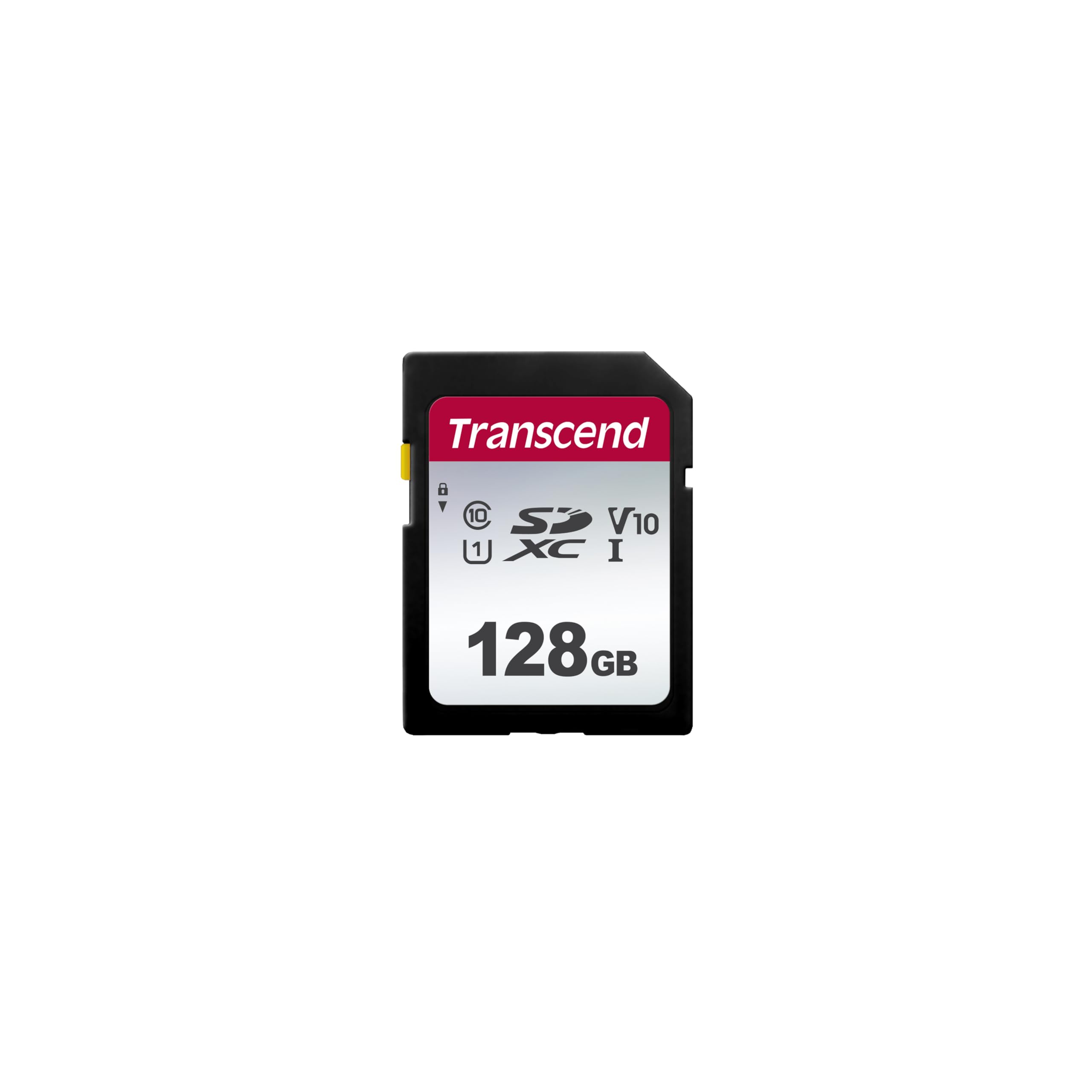 Transcend 128GB SDXC Memory Card, Up to 100MB/s, for Canon Nikon Sony Camcorder, Trail Camera, Panasonic Cameras, UHS-I U1 V10, Full HD Class 10 High-Speed SD Card