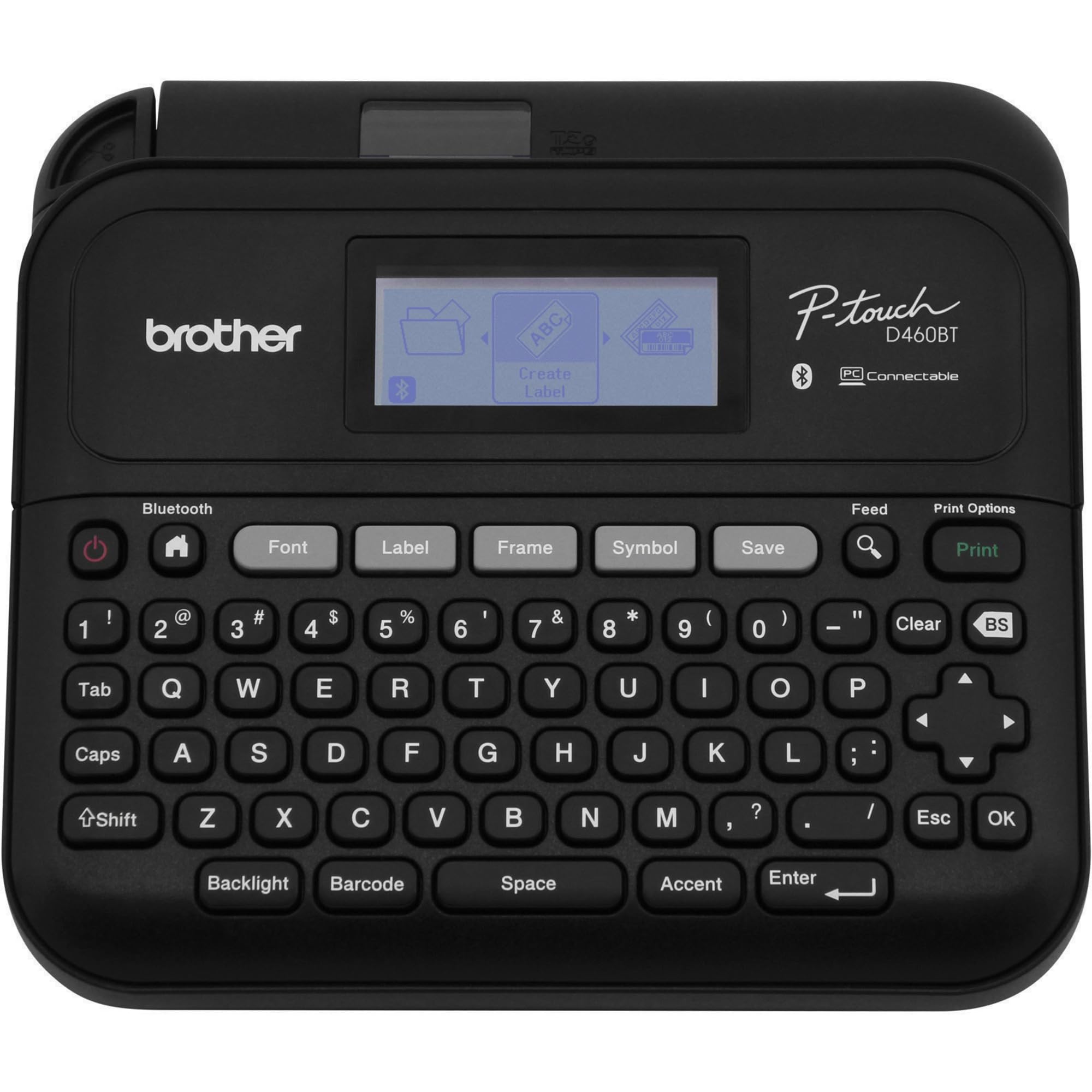 Brother P-Touch PT-D460BT Business Expert Connected Label Maker | Connect and Create via Bluetooth® on TZe Label Tapes up to ~3/4 inch, White