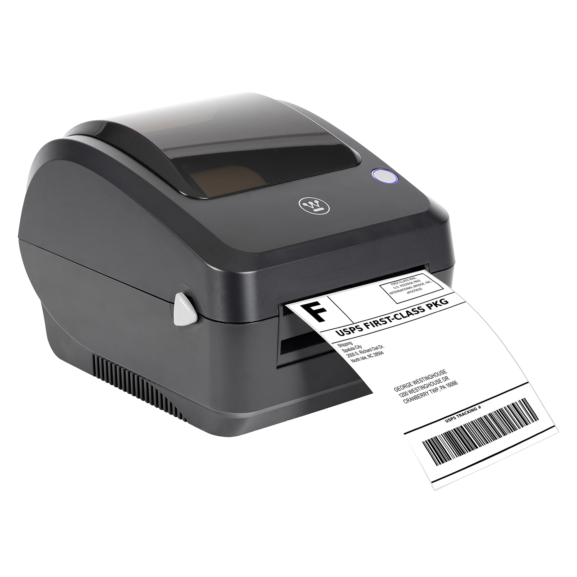 Westinghouse Thermal Shipping Label Printer USB, 4x6 Label Commercial Grade, Compatible with USPS, UPS, FedEx, eBay, Shopify, Amazon, & More, Desktop Label Printer for Packages, Includes Sample Labels