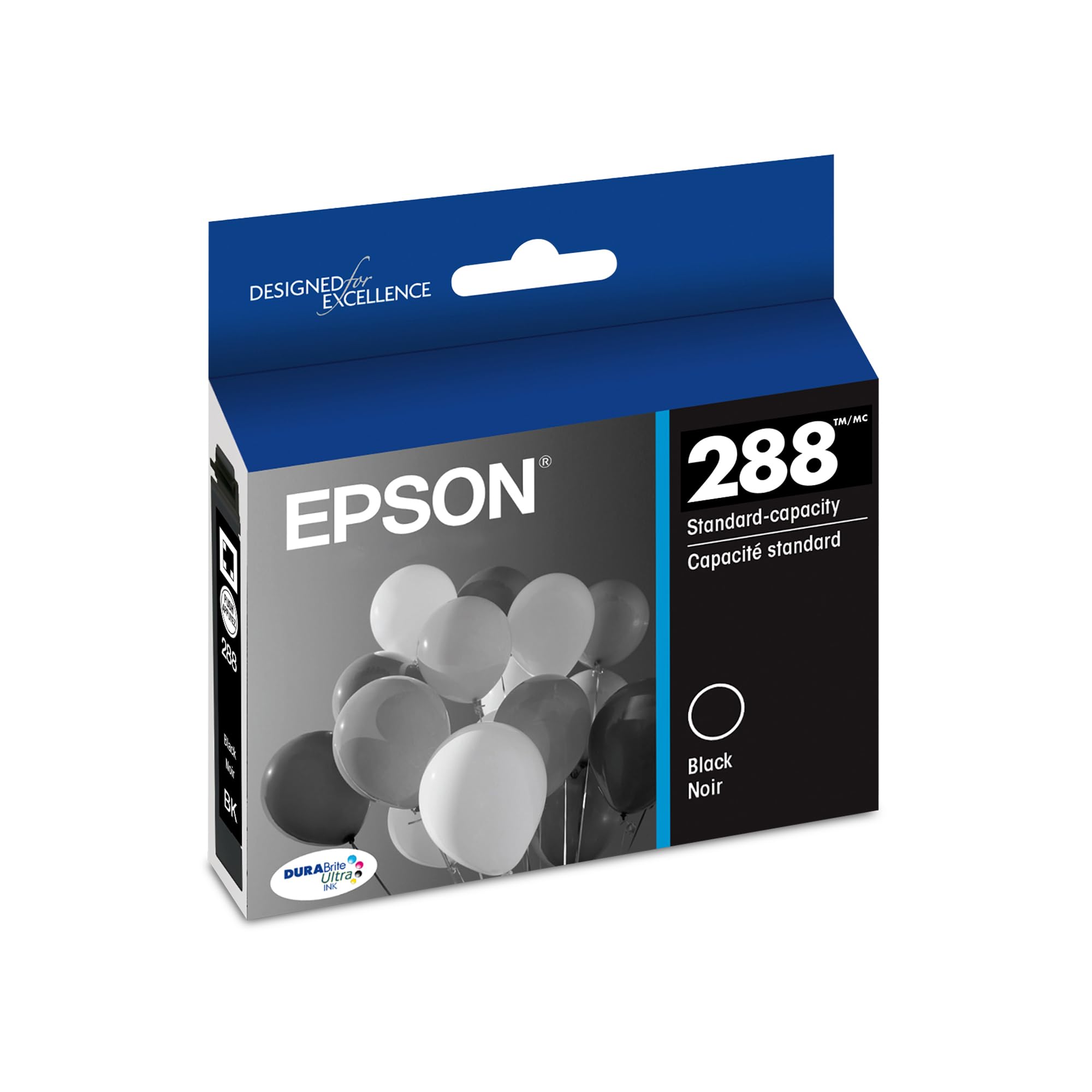 EPSON 288 DURABrite Ultra Ink Standard Capacity Black Cartridge (T288120-S) Works with Expression XP-330, XP-430, XP-434, XP-340, XP-440, XP-446